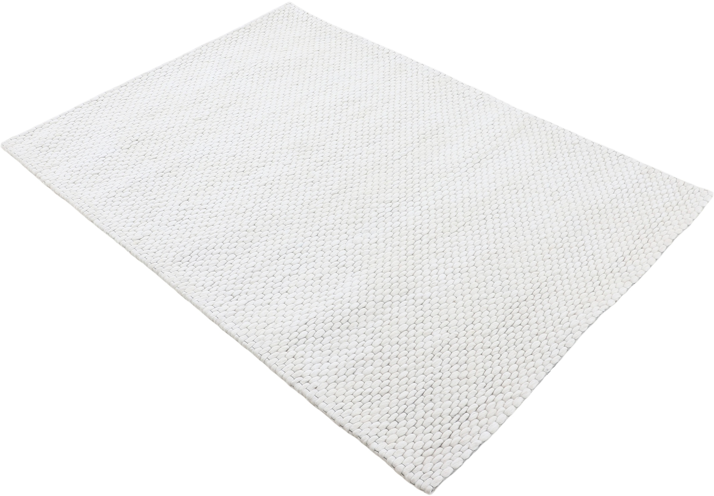 carpetfine Wollteppich »Sina«, rechteckig, 14 mm Höhe, Handweb Teppich, reine Wolle, meliert, handgewebt, weich & kuschelig