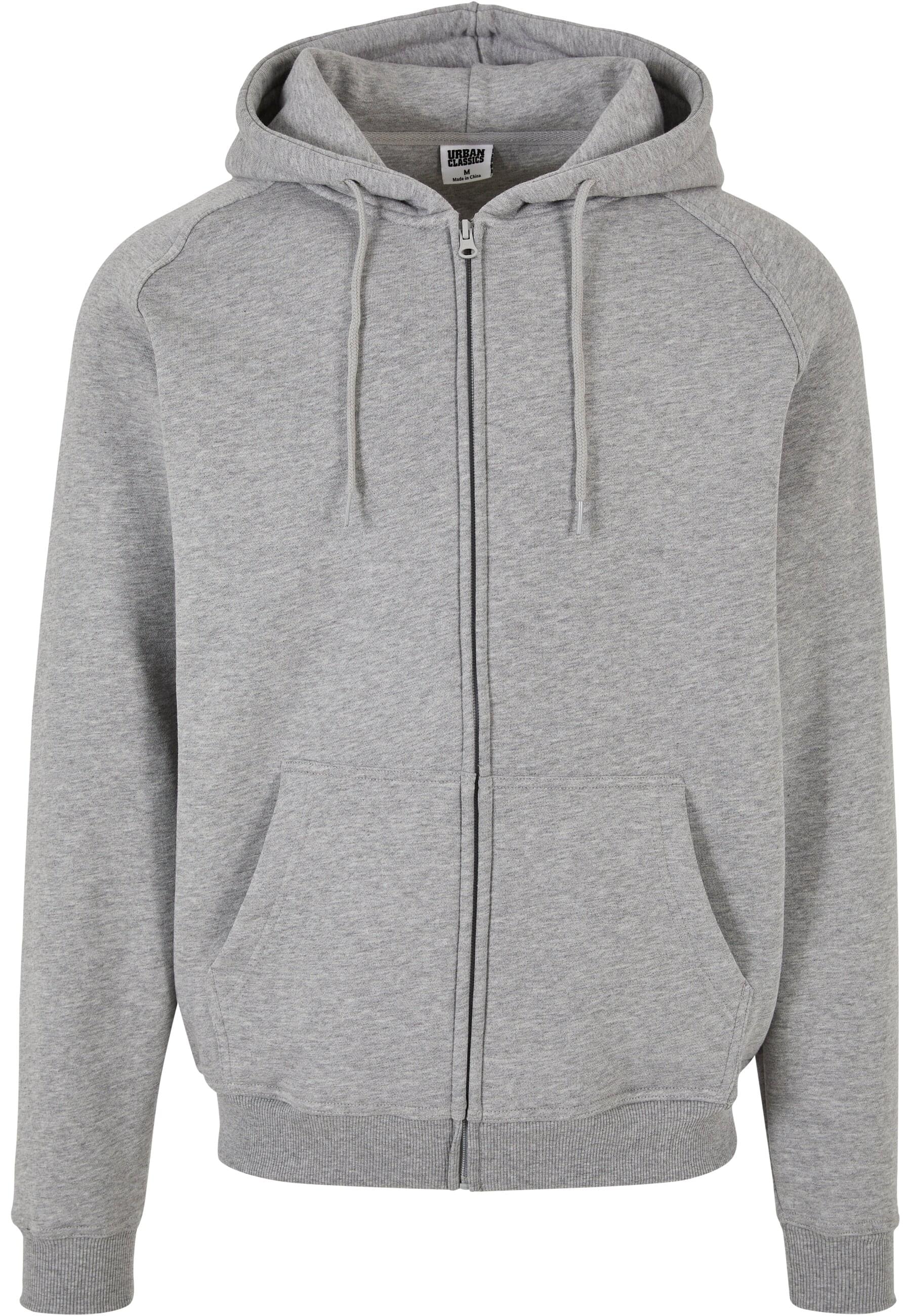 URBAN CLASSICS Sweatjacke "Urban Classics Herren Zip Hoody" 1 Stk. tlg. günstig online kaufen