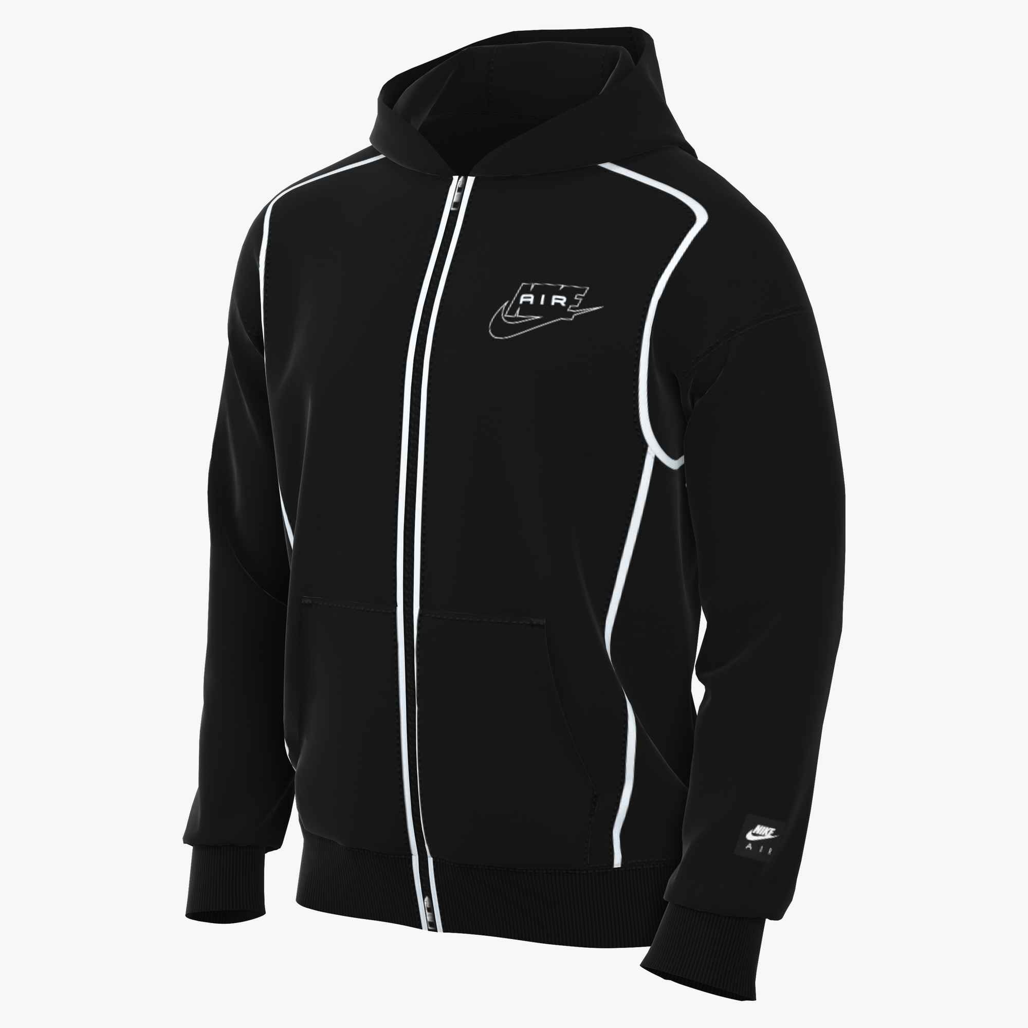 Nike Sportswear Kapuzensweatjacke »M NK AIR BB FZ HDY« mit 2-Wege-Reißverschluss, aus Baumwollmischung