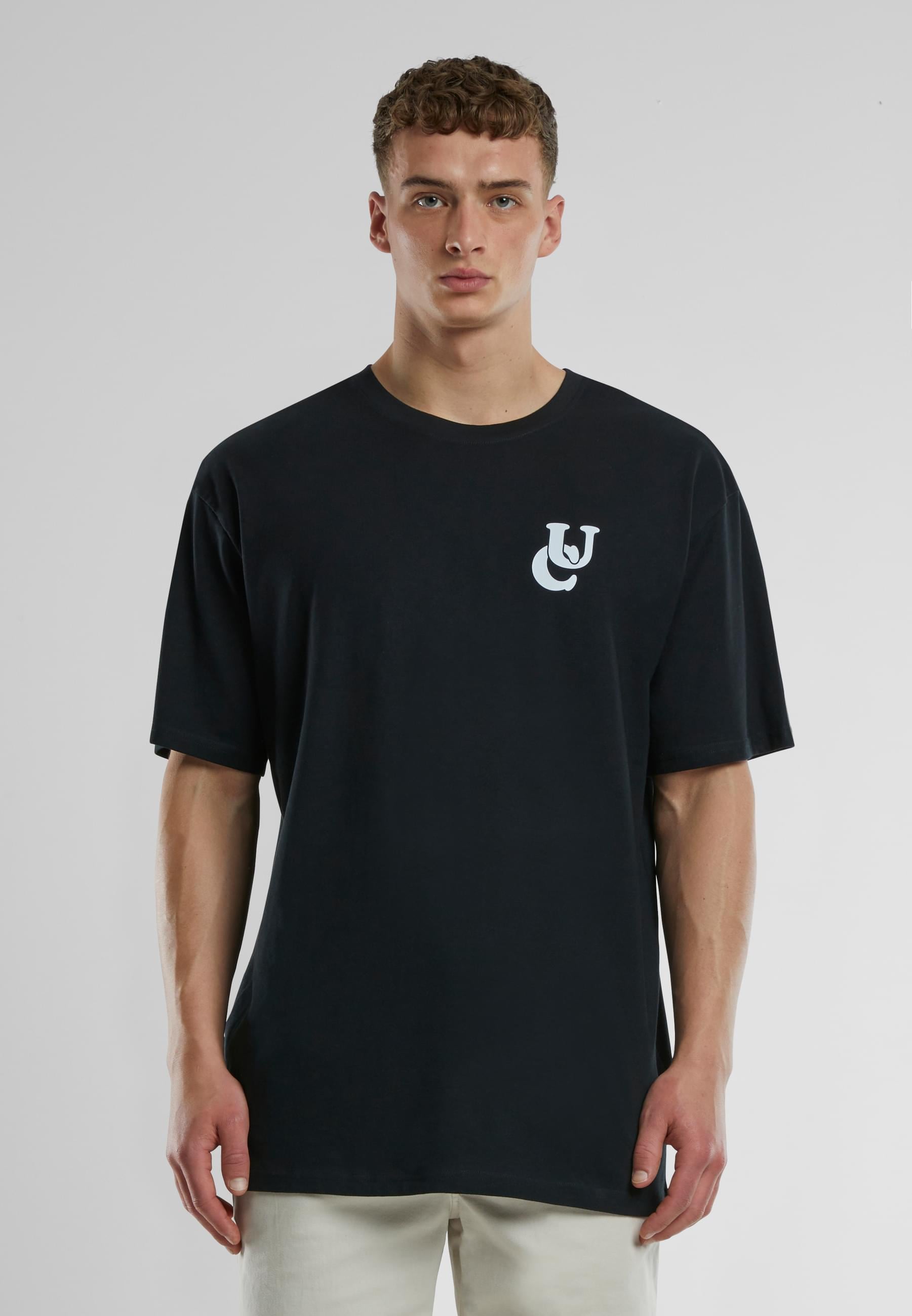 URBAN CLASSICS T-Shirt »Urban Classics UC Weavy Logo Heavy Oversized Tee«, (1 tlg.)