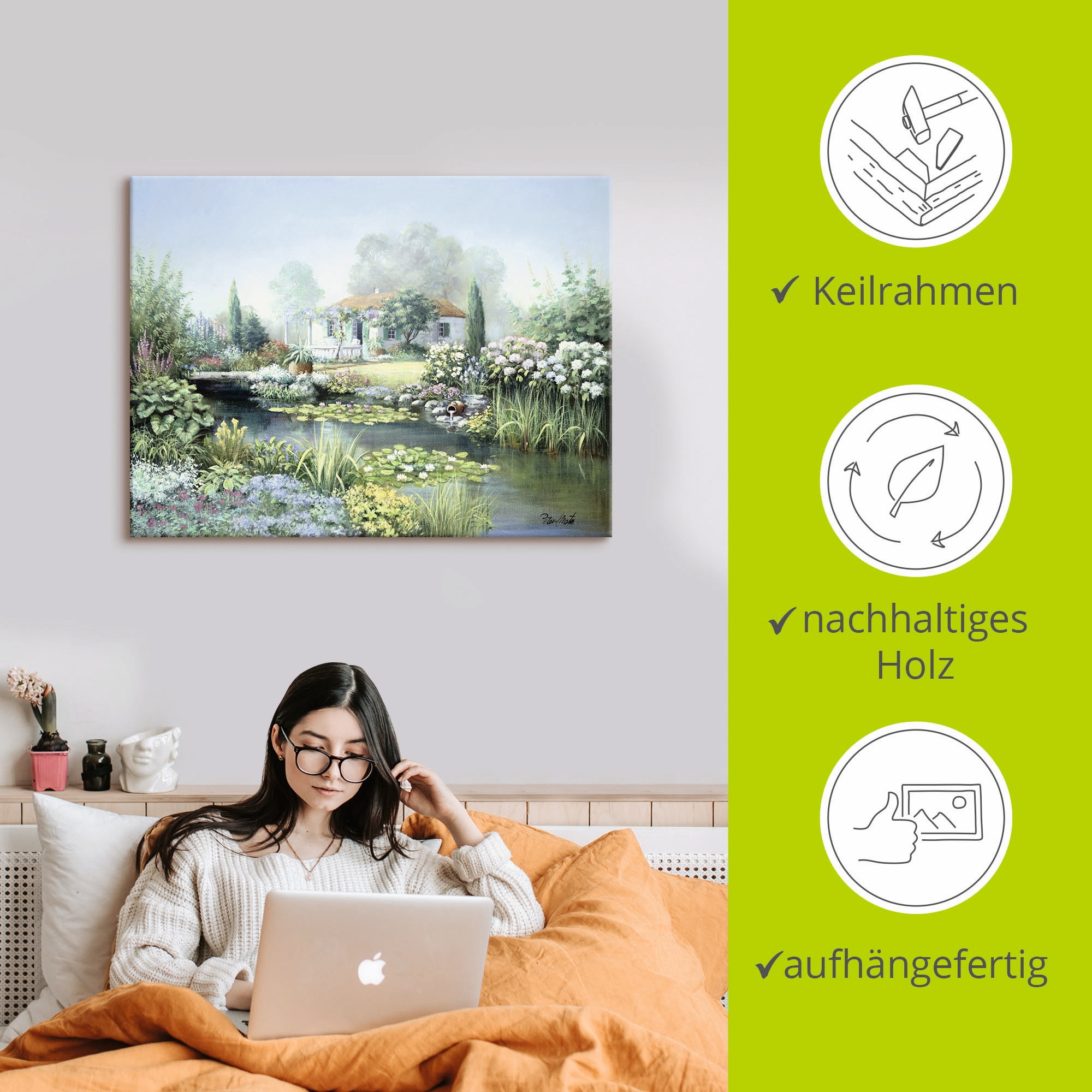 Artland Wandbild »Schatzgarten«, Garten, (1 St.), als Leinwandbild, Poster in verschied. Größen