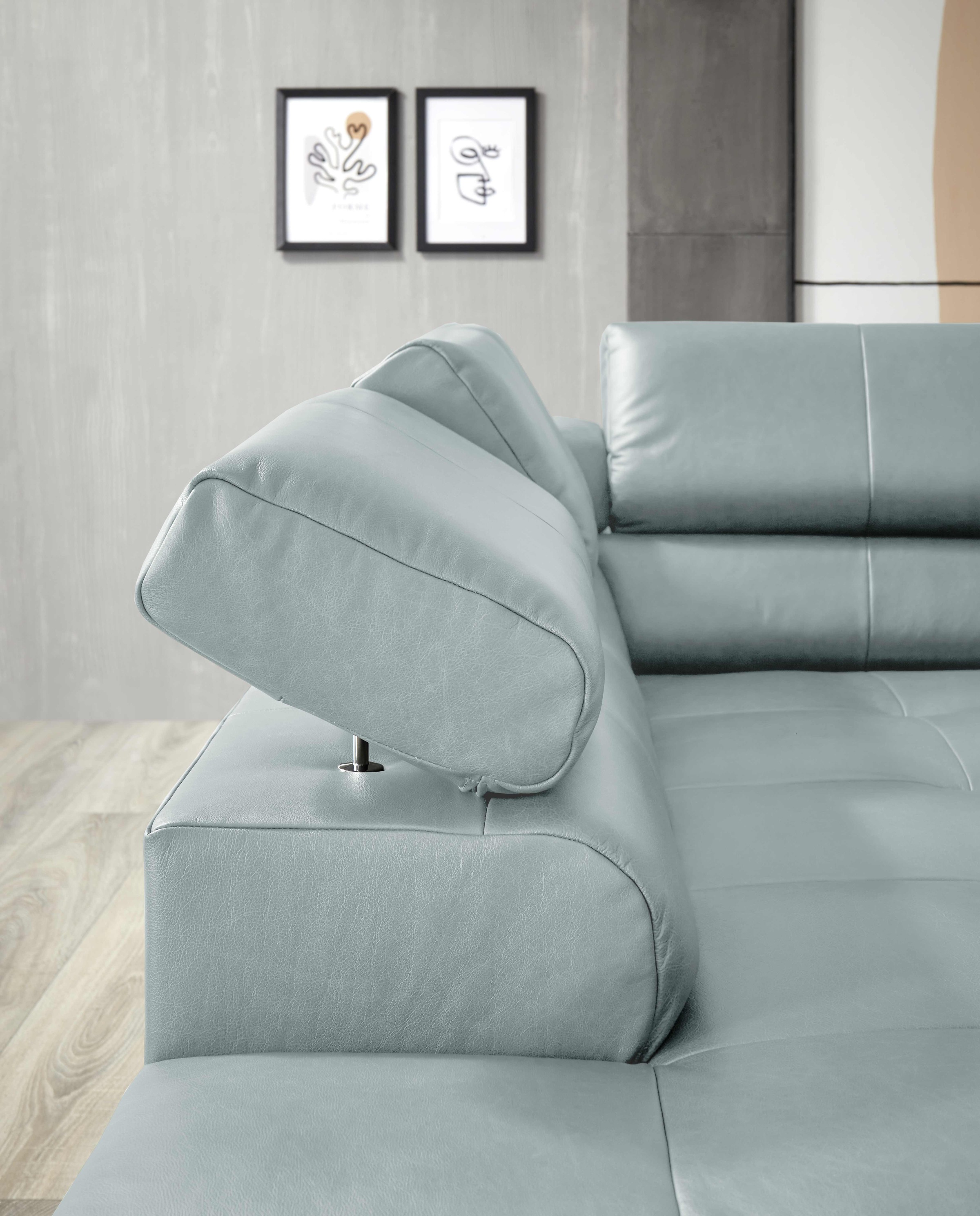 Places of Style Ecksofa »Cleveland, L-Form, incl. Kopfteilverstellung, Breite 276 cm«, wahlweise elektrischer Sitzvorzug
