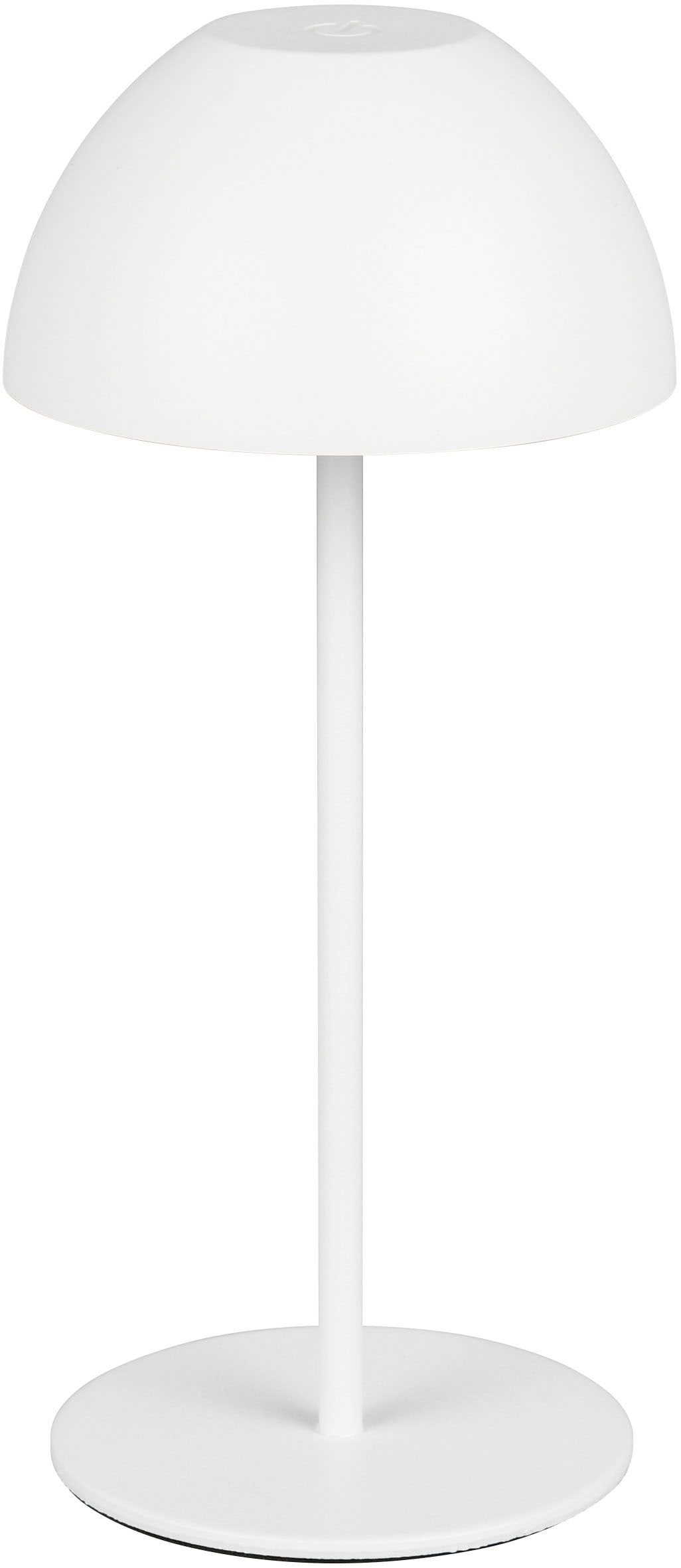 REALITY Leuchten LED Tischleuchte »ORTIZ, Outdoor Akku Tischleuchte in Pilzform, IP44, Touchdimmer USB-C«, 1 flammig, Leuchtmittel LED-Board | LED fest integriert, Memoryfunktion für Dimmstufe, Garten Tischlampe Akku 3h Laufzeit