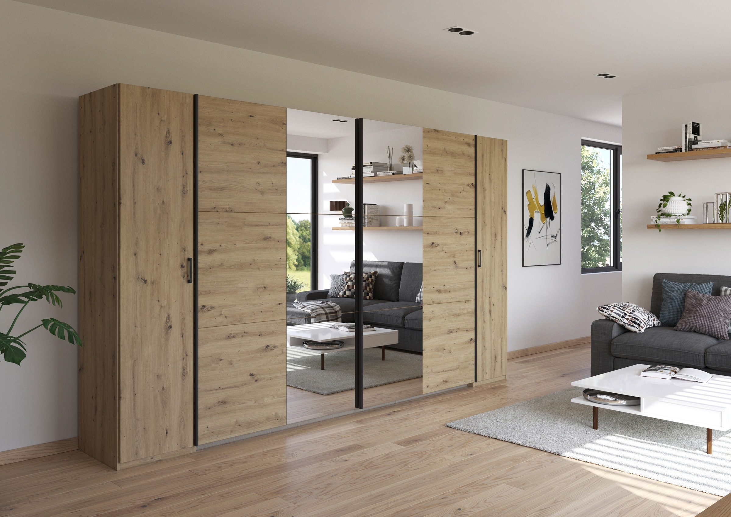 rauch Schwebetürenschrank "Kleiderschrank Drehtürenschrank Schrank Garderob günstig online kaufen