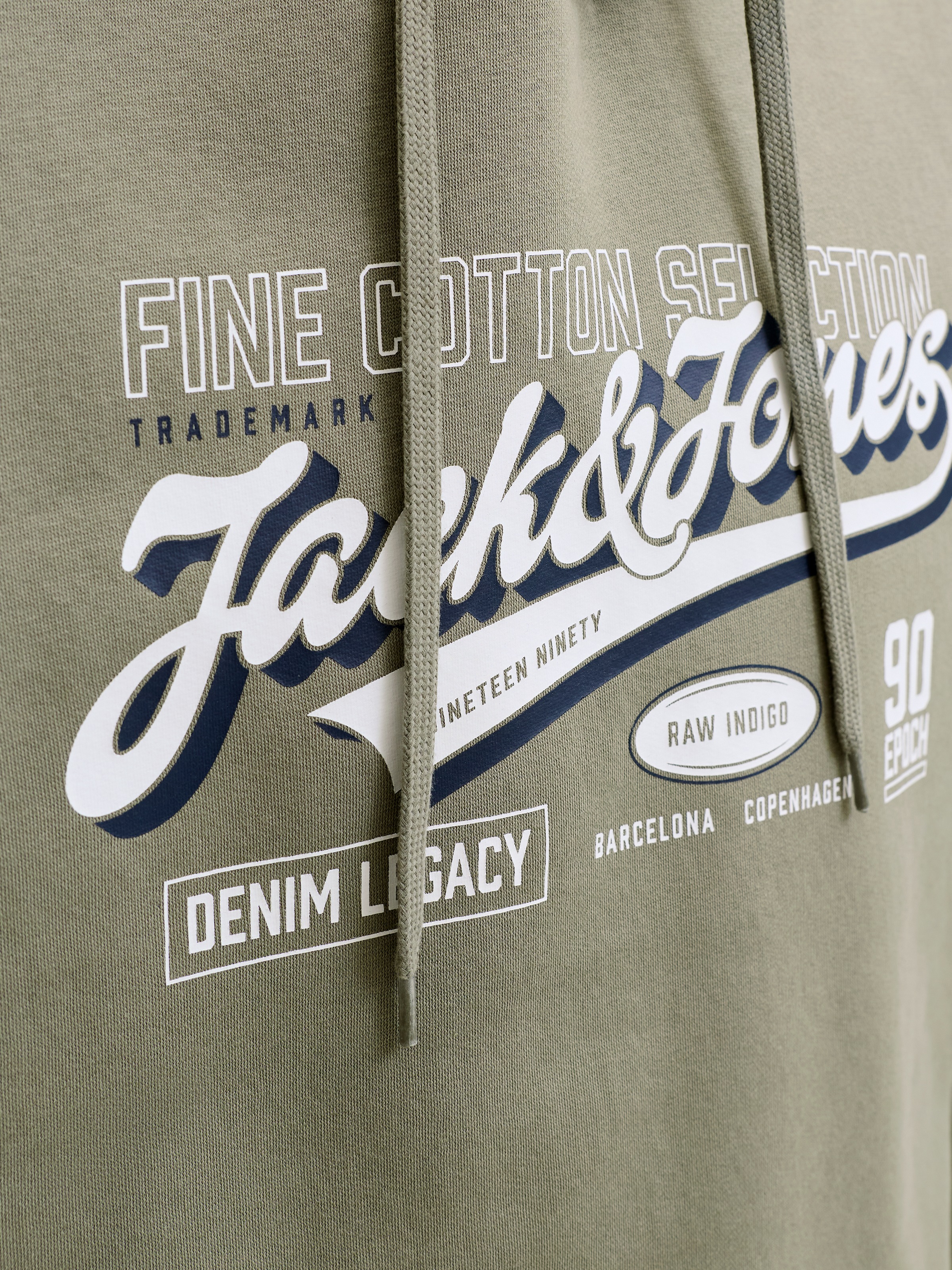 Jack & Jones Kapuzensweatshirt »JJELOGO SWEAT HOOD 2 COL AW26 SN«, Baumwollmischung, regular fit
