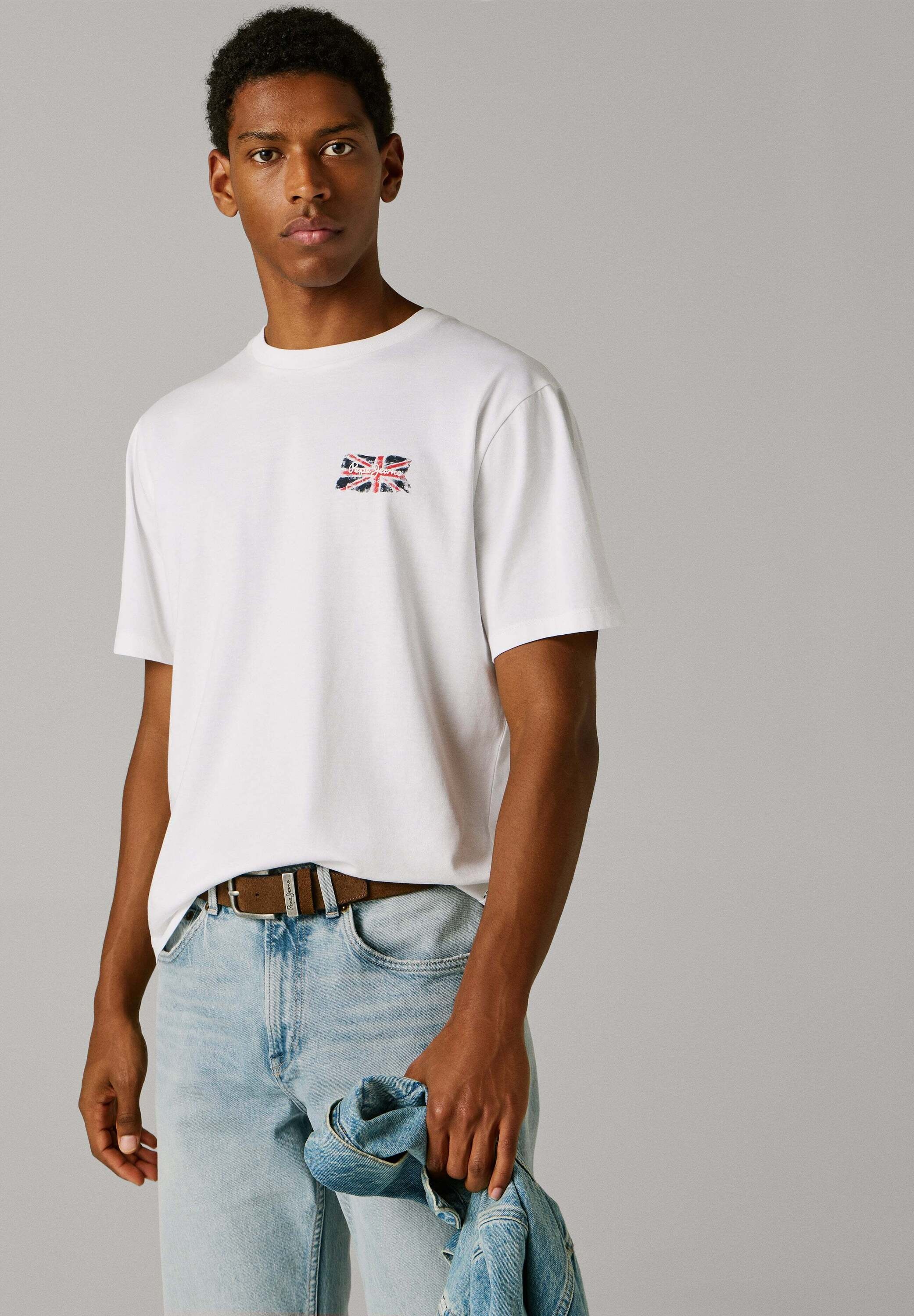 Pepe Jeans T-Shirt »basic t-shirt SMALL FLAG«