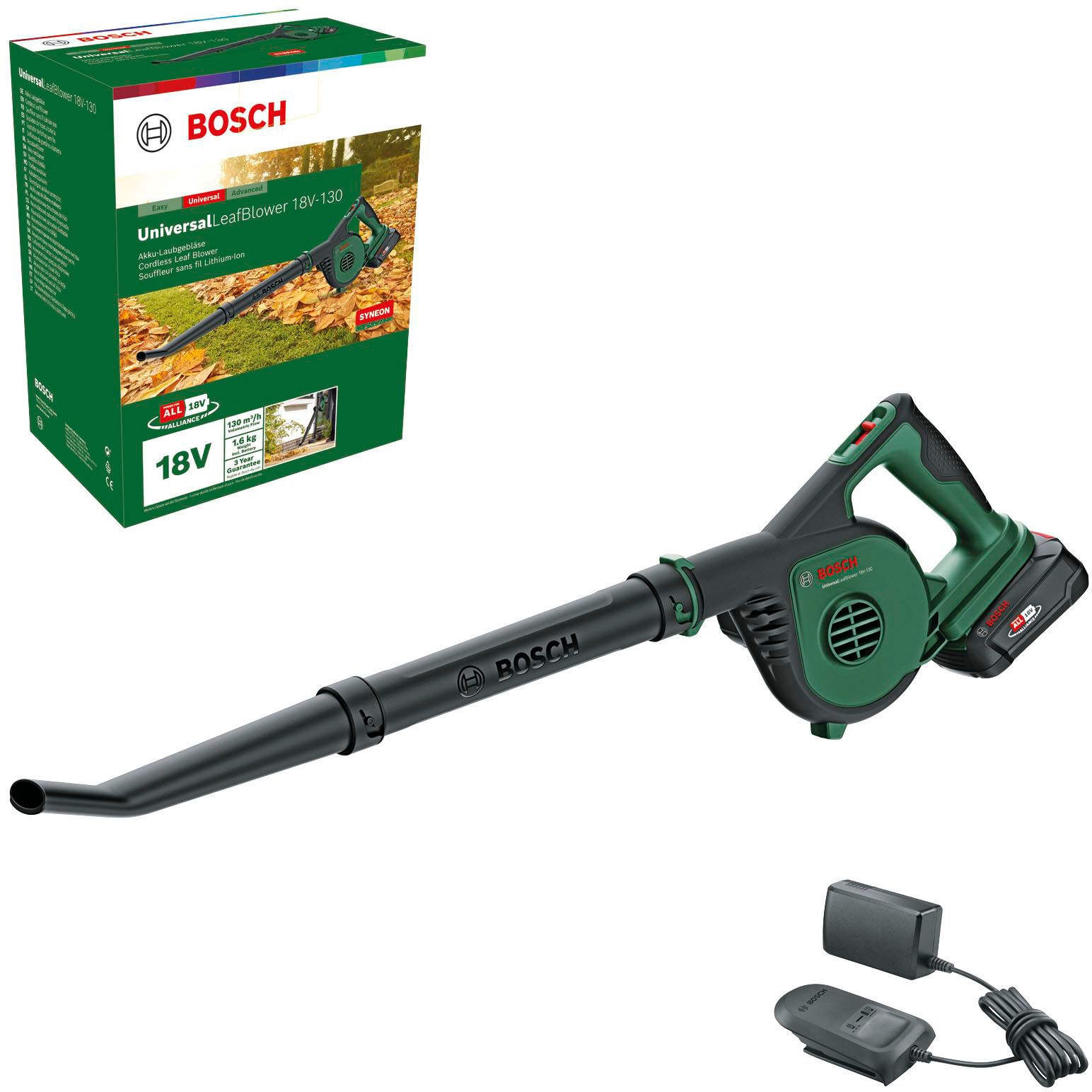 Bosch Home & Garden Akku-Laubbläser »UniversalLeafBlower 18V-130«, mit Akku  18V/2,5 Ah und Ladegerät online bestellen