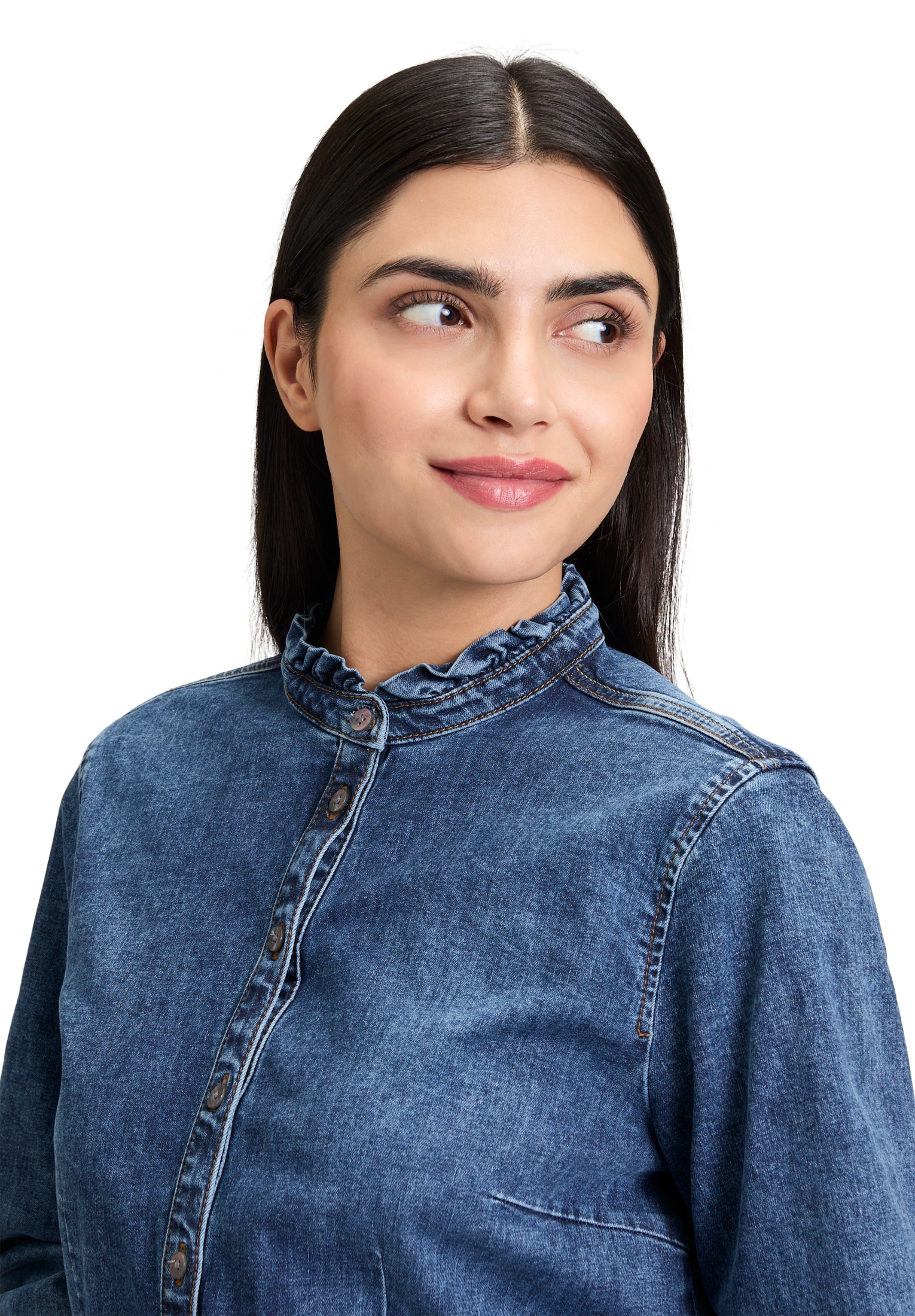 Cartoon Jeansbluse »Cartoon Jeansbluse mit Rüschen«