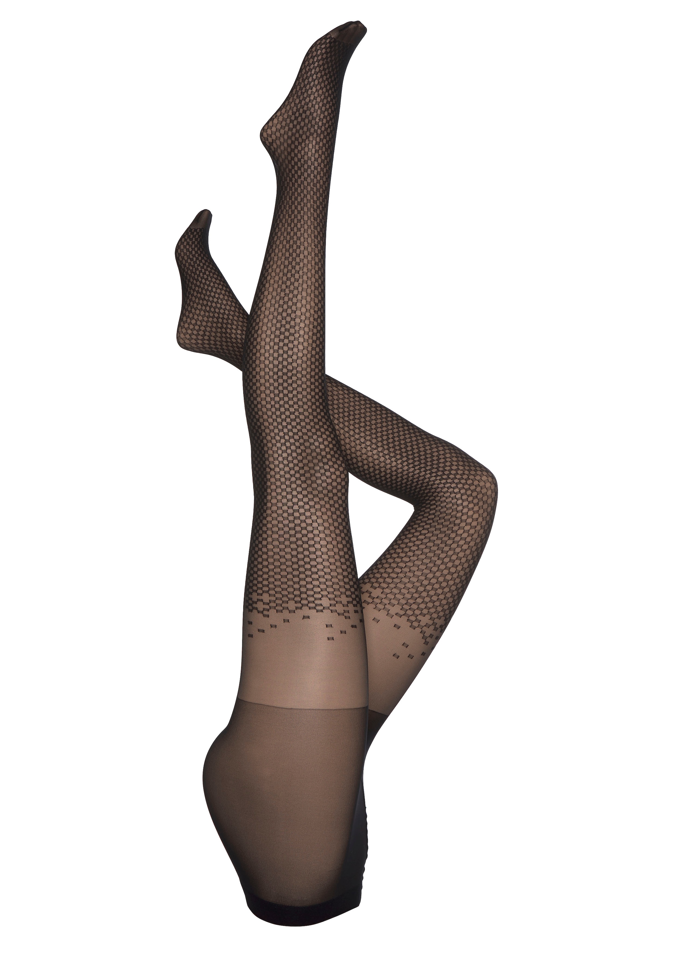 petite fleur gold Feinstrumpfhose, im Overknee Design