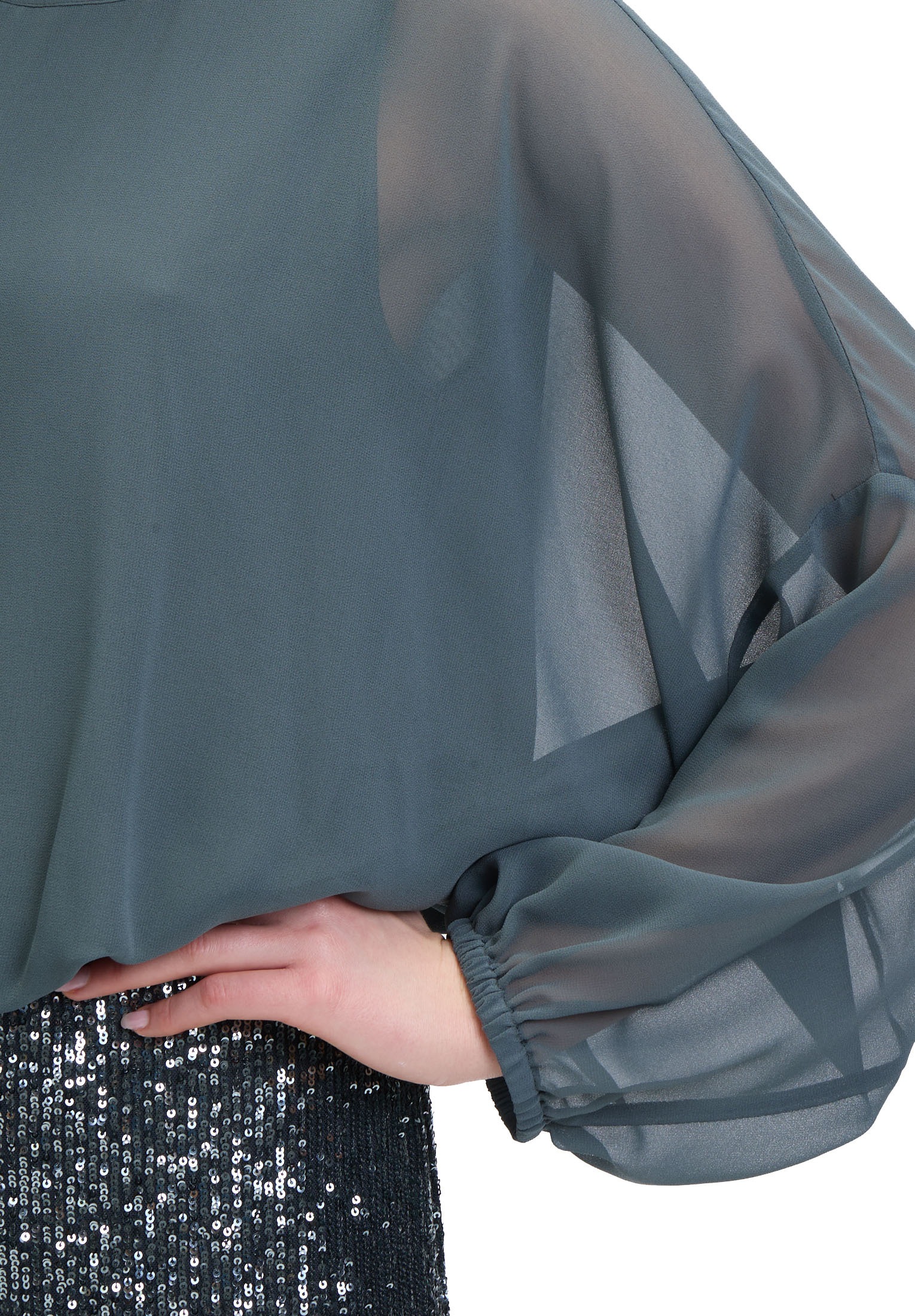 Vera Mont Schlupfbluse »Vera Mont Damen Oversize-Bluse mit Rundhalsausschnitt«