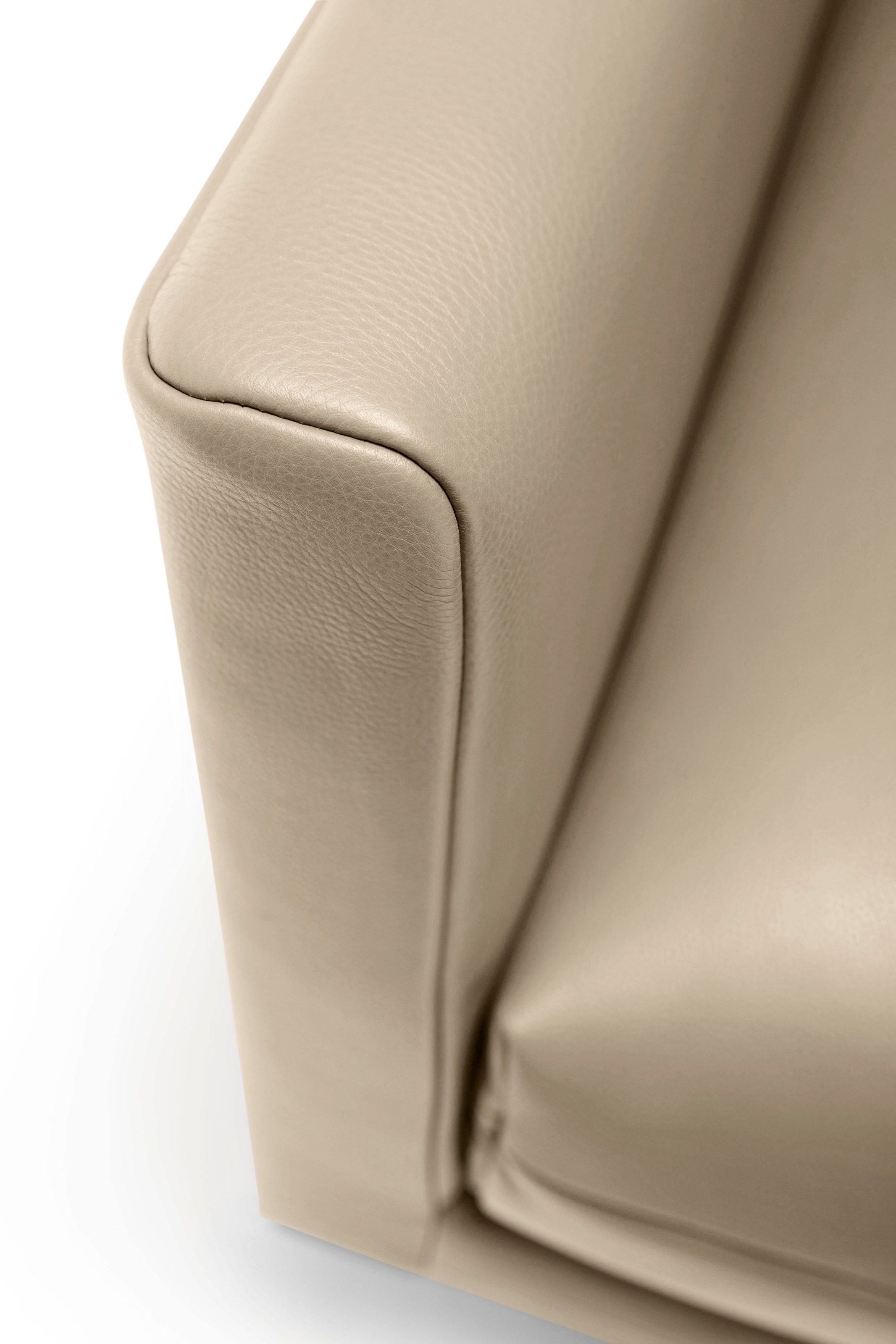 Creation BY ROLF BENZ 3,5-Sitzer »CR.414, Designsofa, edles Sofa, Loungesofa, Ledersofa, klares Design«, aus Leder oder Chenille, erstklassiger Sitzkomfort, legere Polsterung