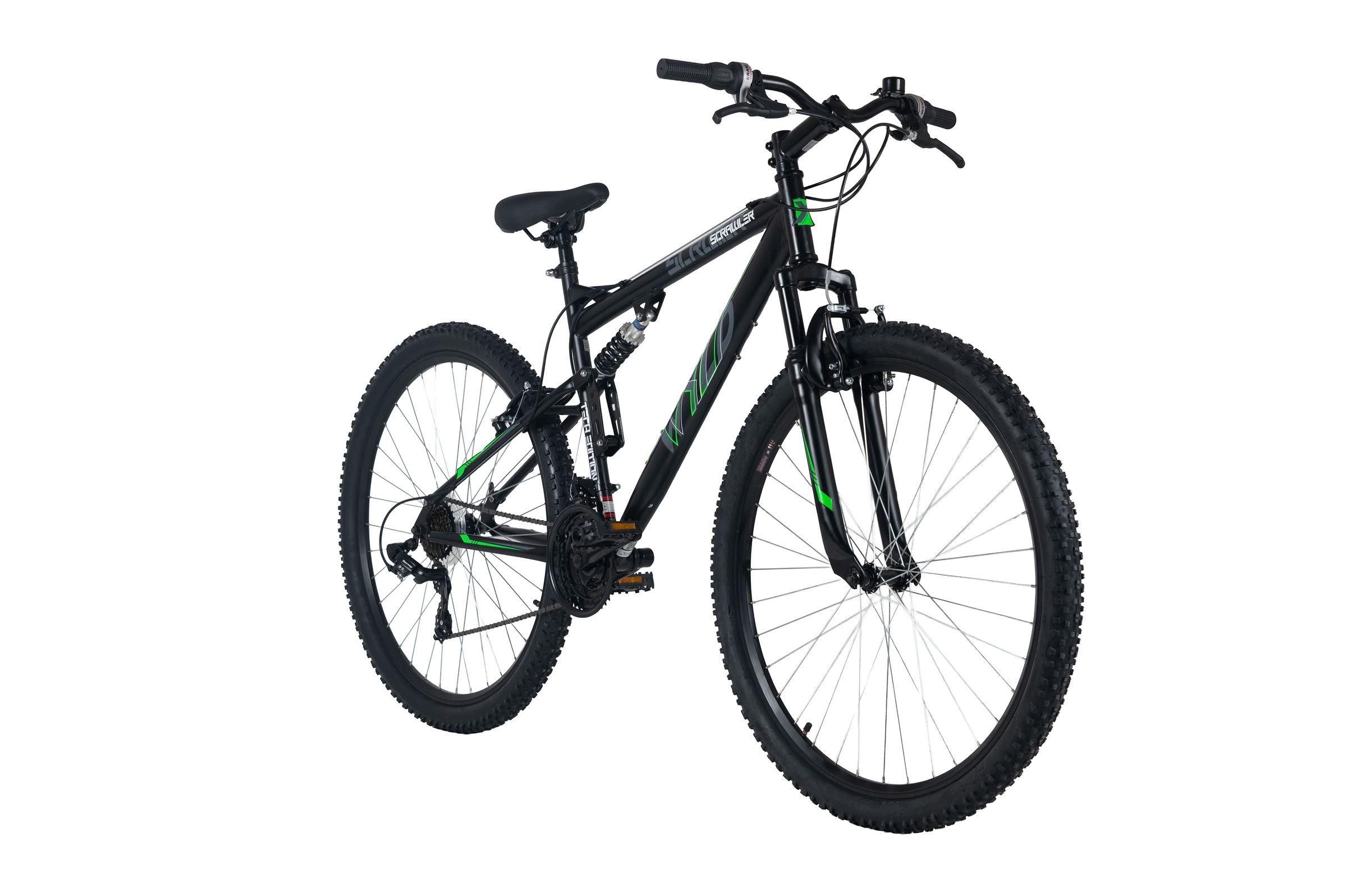 WYLD Mountainbike »WYLD Mountainbike Fully 29'' Scrawler schwarz-grün 21 Gänge RH 51 cm« 21 Gang Shimano Tourney Schaltwerk Kettenschaltung