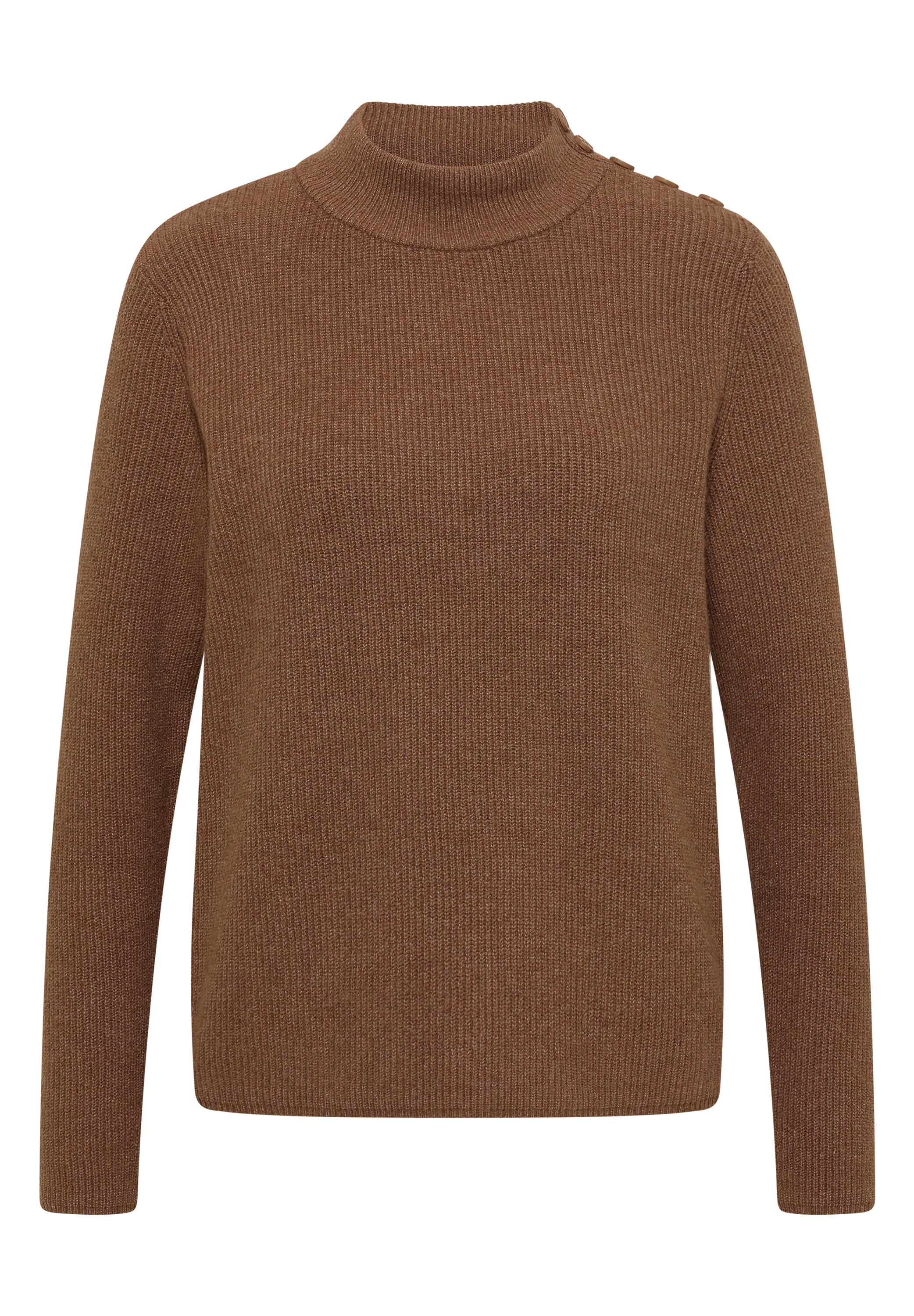 Cecil Stehkragenpullover aus softem Materialmix