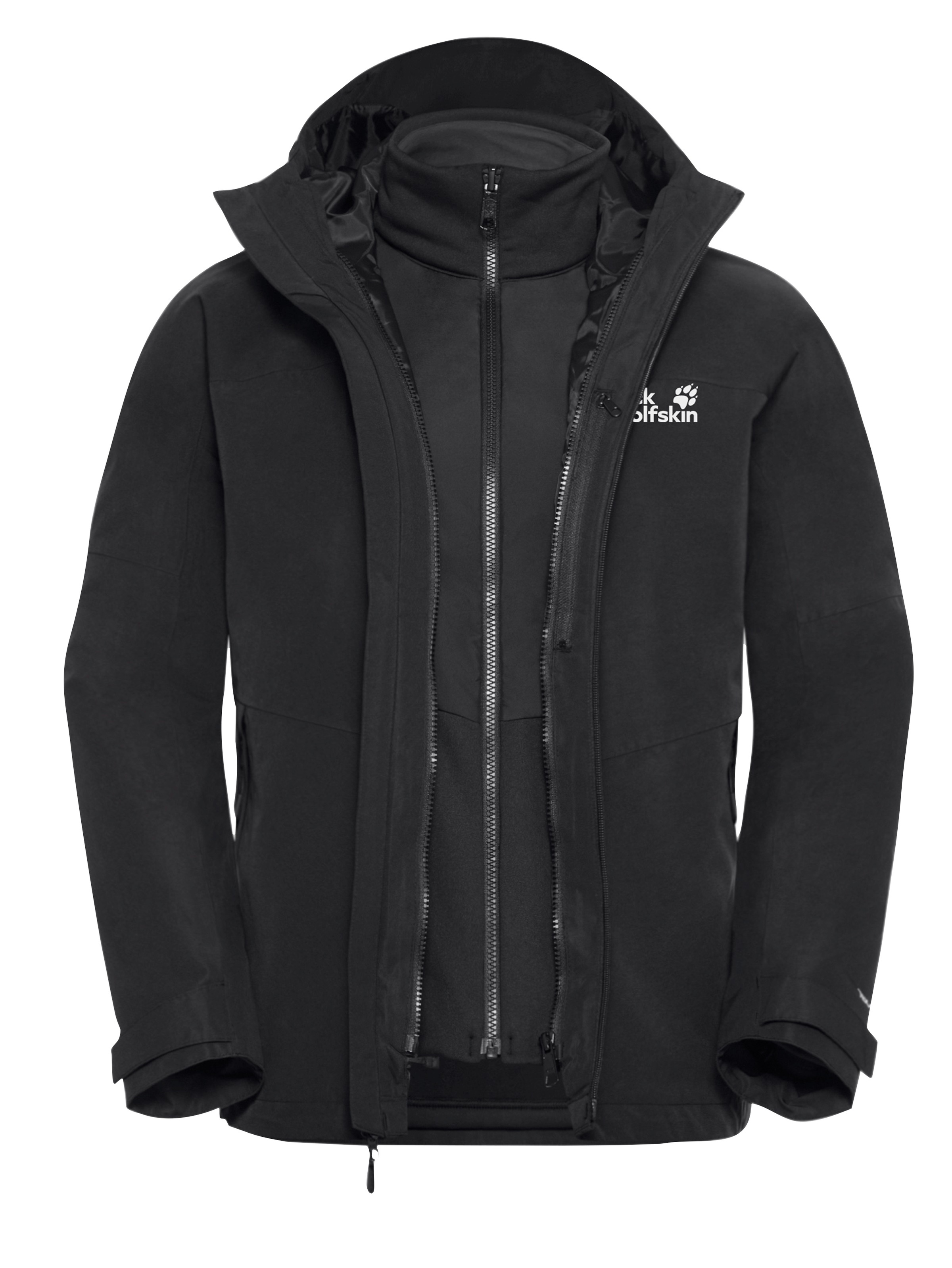 Jack Wolfskin 3-in-1-Funktionsjacke, 3in1, wasserdicht, Übergangsjacke