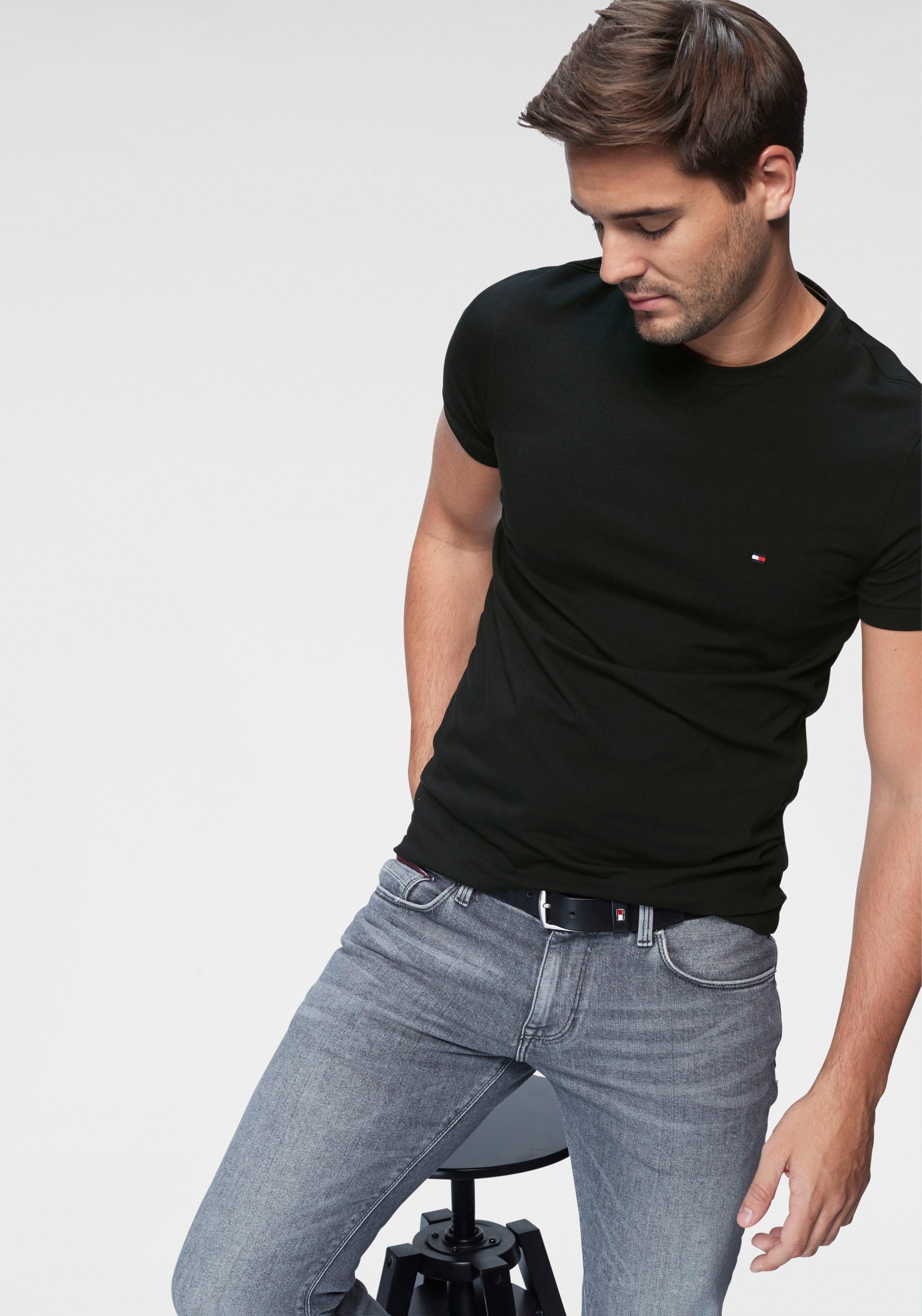 core stretch slim cneck tee