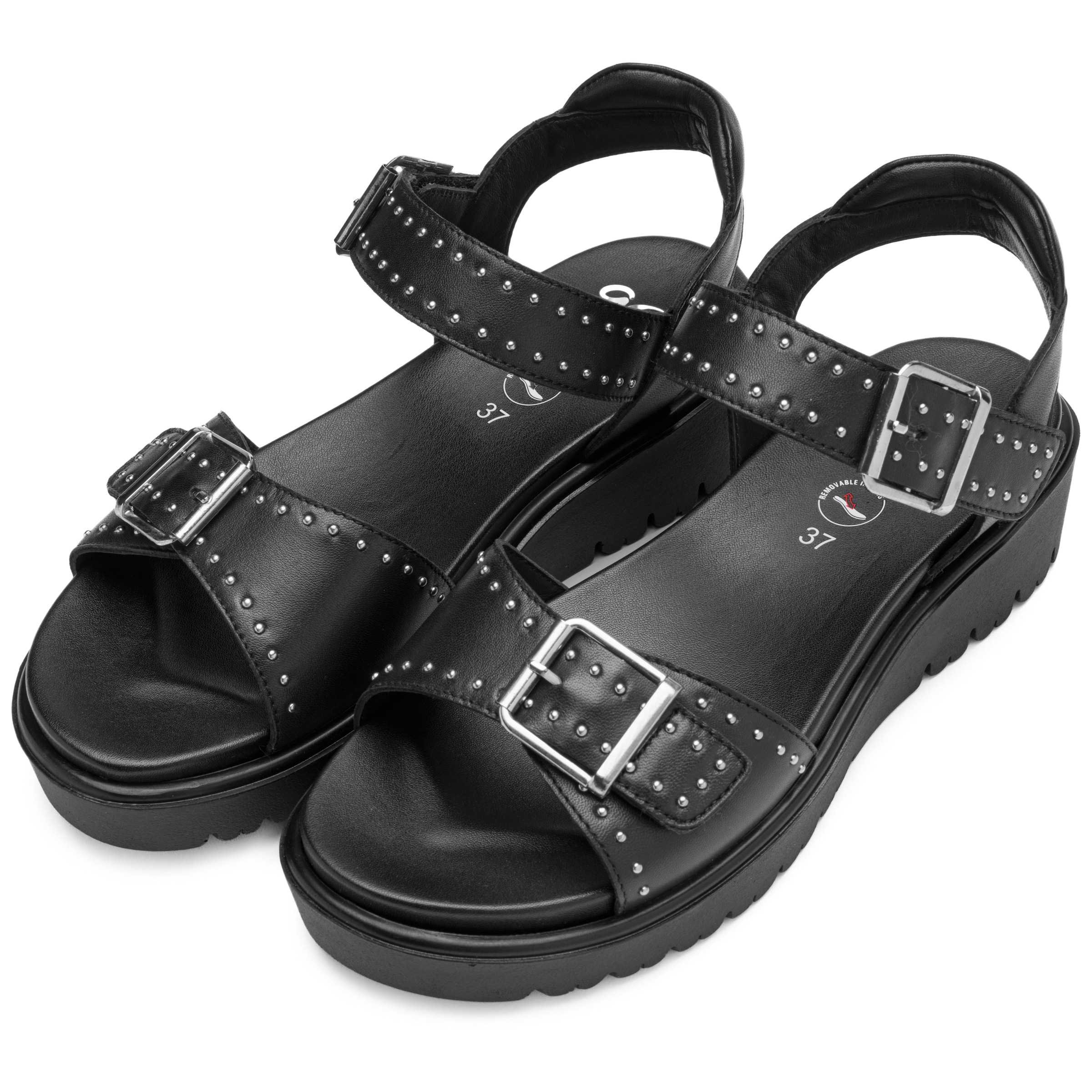 Ara Keilsandalette "BILBAO" Keilabsatz, Plaeau, Riemchensandale mit Nieten, günstig online kaufen