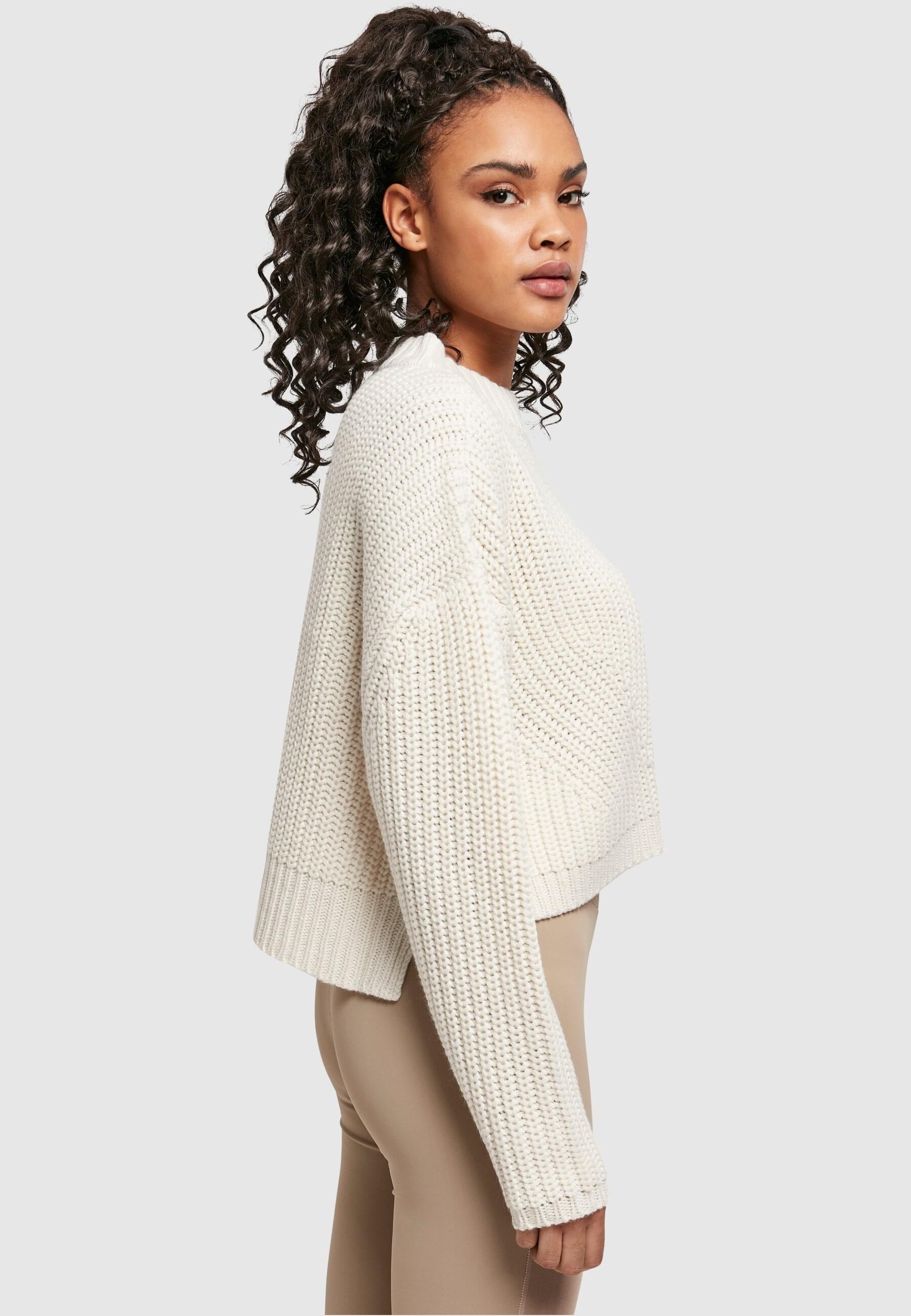 URBAN CLASSICS Rundhalspullover »Urban Classics Damen Ladies Wide Oversize Sweater«, (1 tlg.)