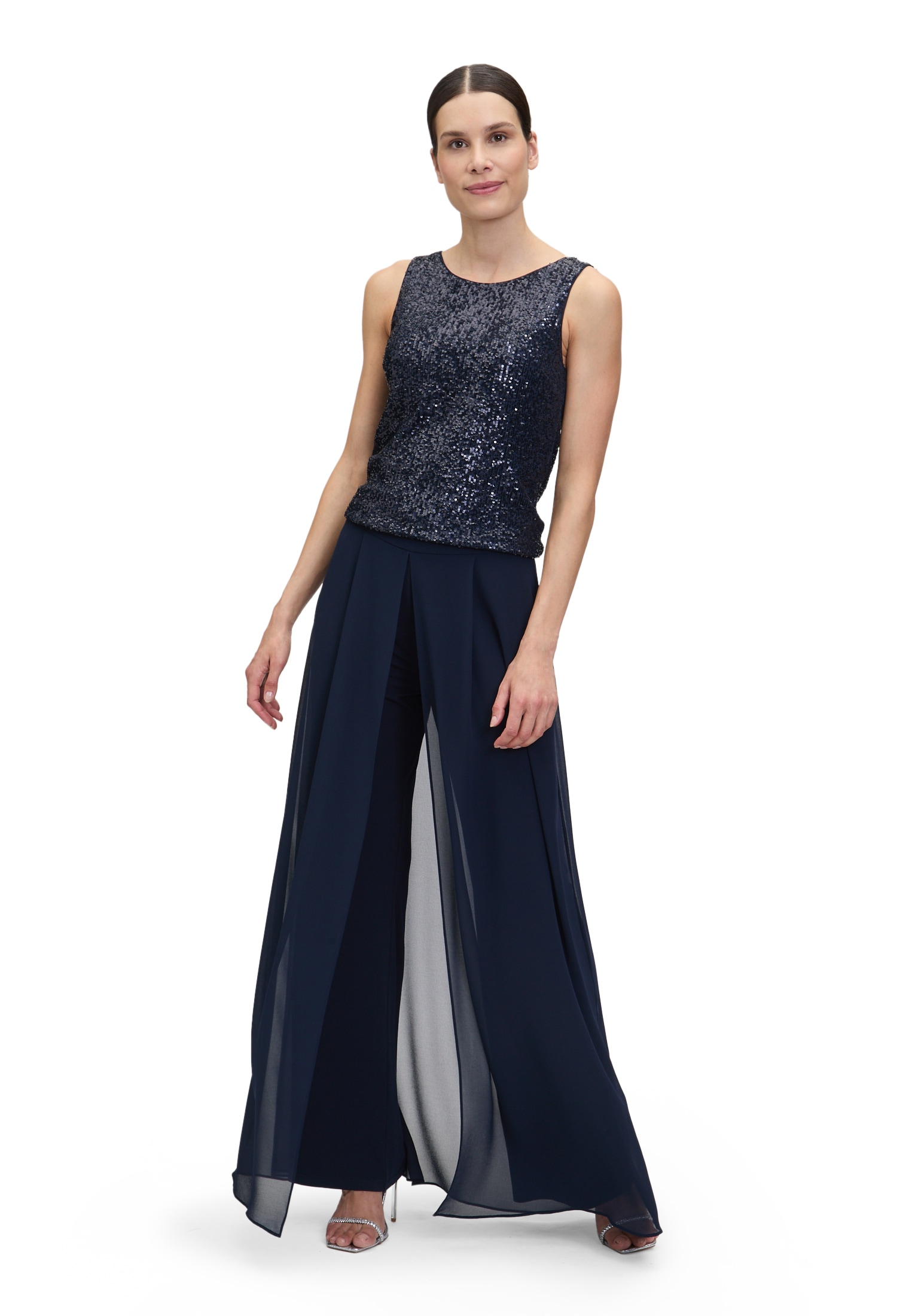 Vera Mont 2-in-1-Hose »Vera Mont Hosenrock mit weitem Bein«, Materialmix