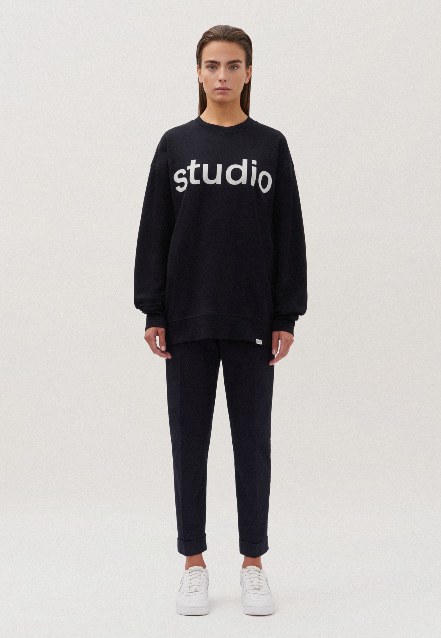 studio seidensticker Sweatshirt »Studio«, Langarm Rundhals Druck