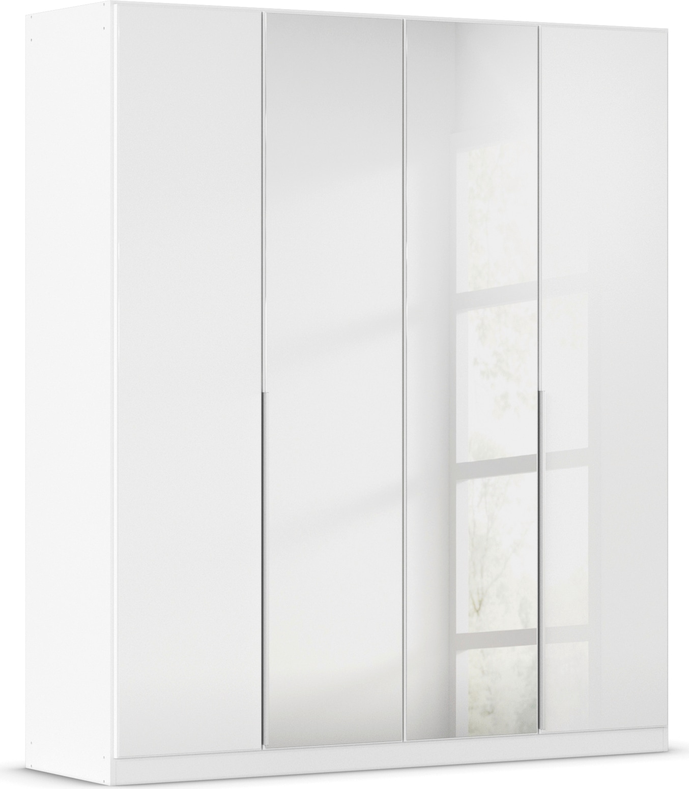 OTTO home Drehtürenschrank "Kleiderschrank Schrank Garderobe AGORDO mit Glasfront und Spiegel" in zwei Griff-Farben, Breiten 91-405 cm, durchdachte Innenausstattung, in 8 Breiten und 2 Höhen MADE IN GERMANY
