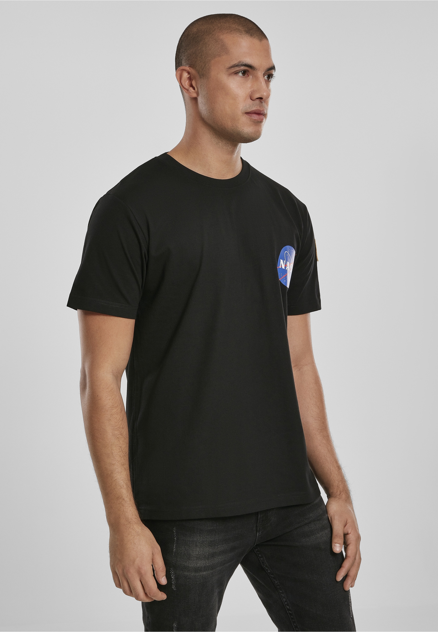 MisterTee T-Shirt »MisterTee Herren NASA Insignia Logo Flag Tee« 1 Stk.