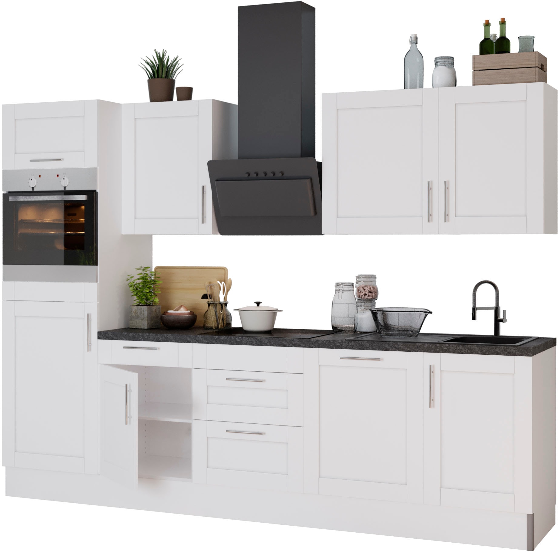 KOCHSTATION Küche "KS-Ahus", Breite 280 cm,wahlw. mit E-Geräten,Soft Close günstig online kaufen