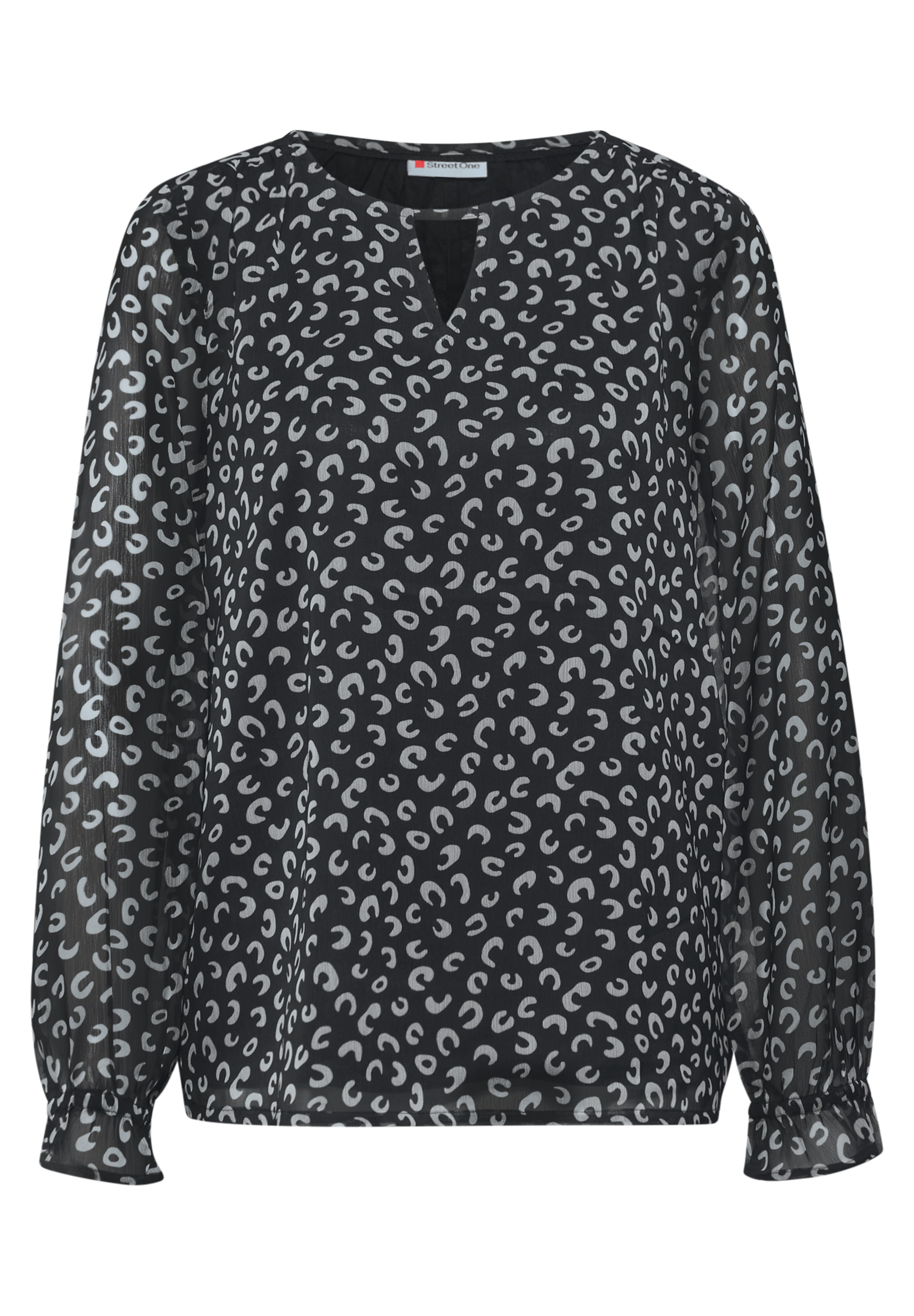 STREET ONE Langarmbluse mit Rundhalsausschnitt