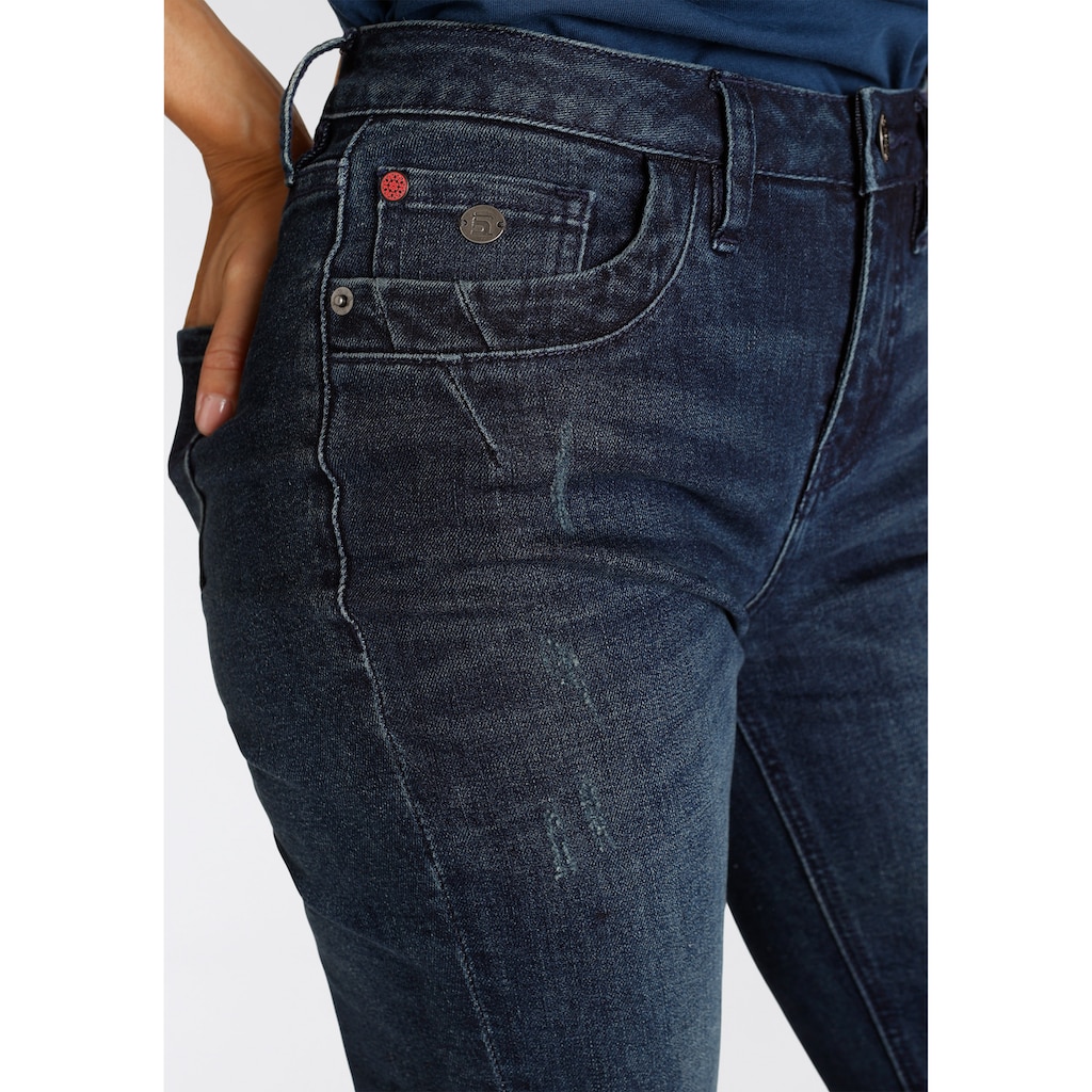 H.I.S 5-Pocket-Jeans »ednaHS«, ökologische, wassersparende Produktion durch Ozon Wash