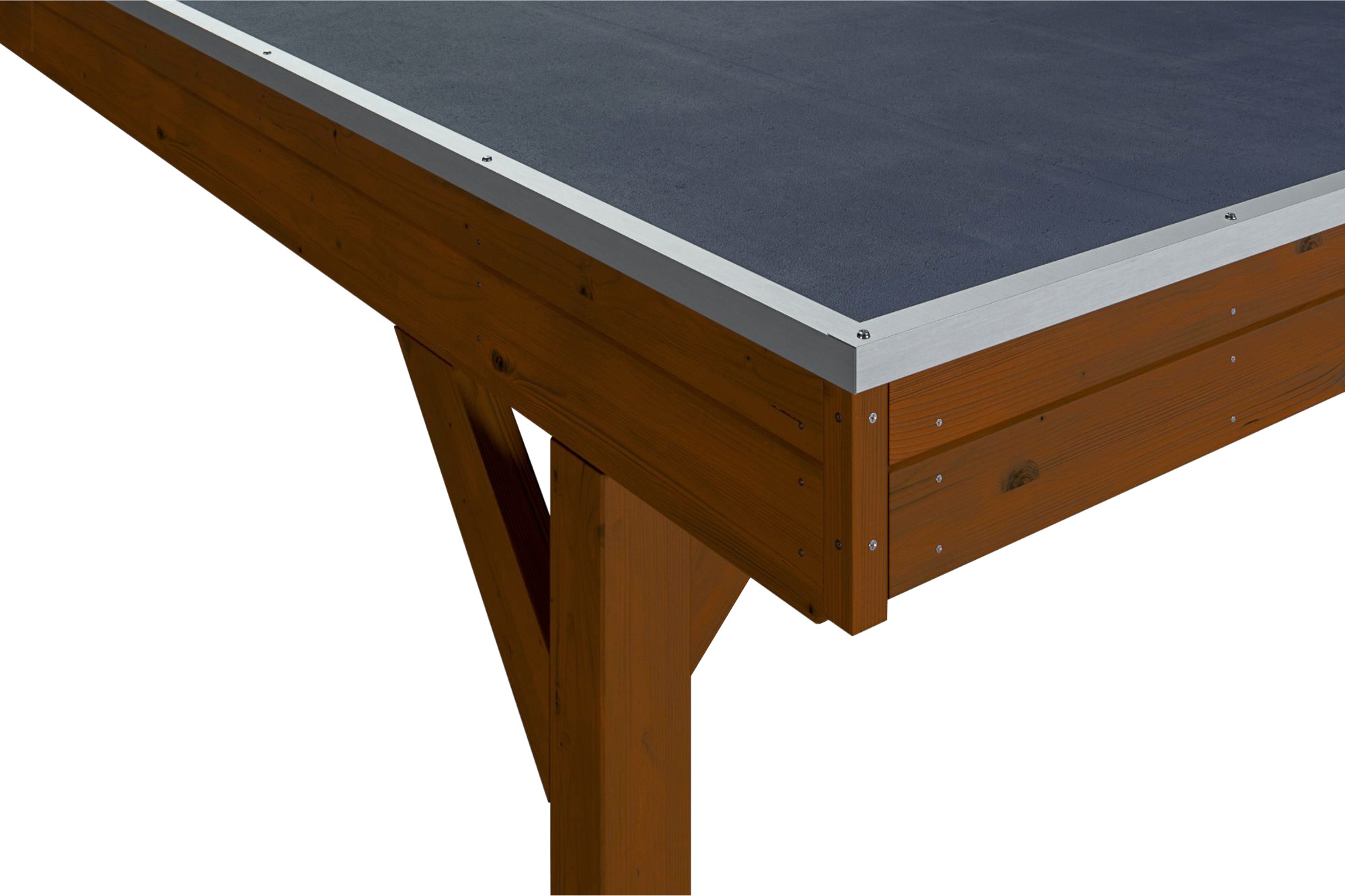 Thumbnail - Skanholz Einzelcarport "Grunewald", Leimholz-Nordisches Fichtenholz, braun, mit EPDM-Dach