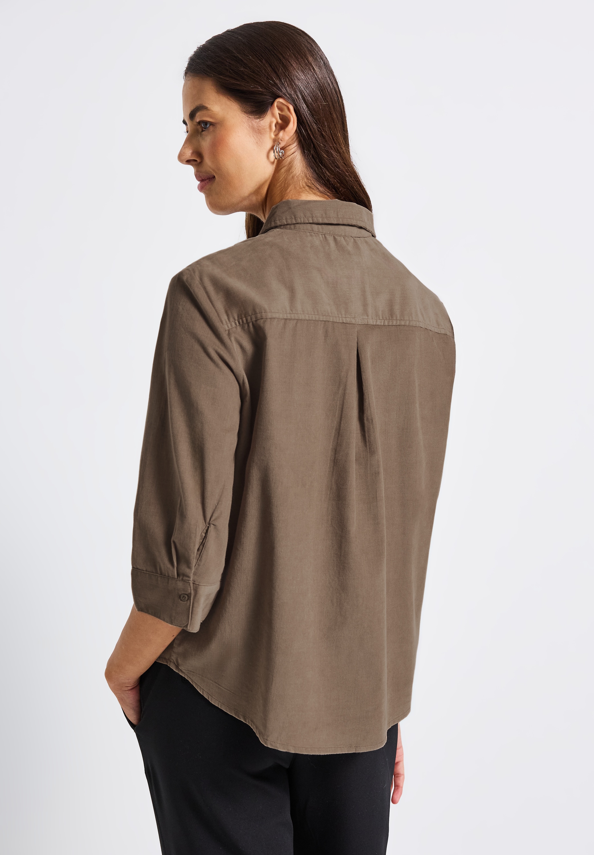 STREET ONE Hemdbluse, in Cord Qualität