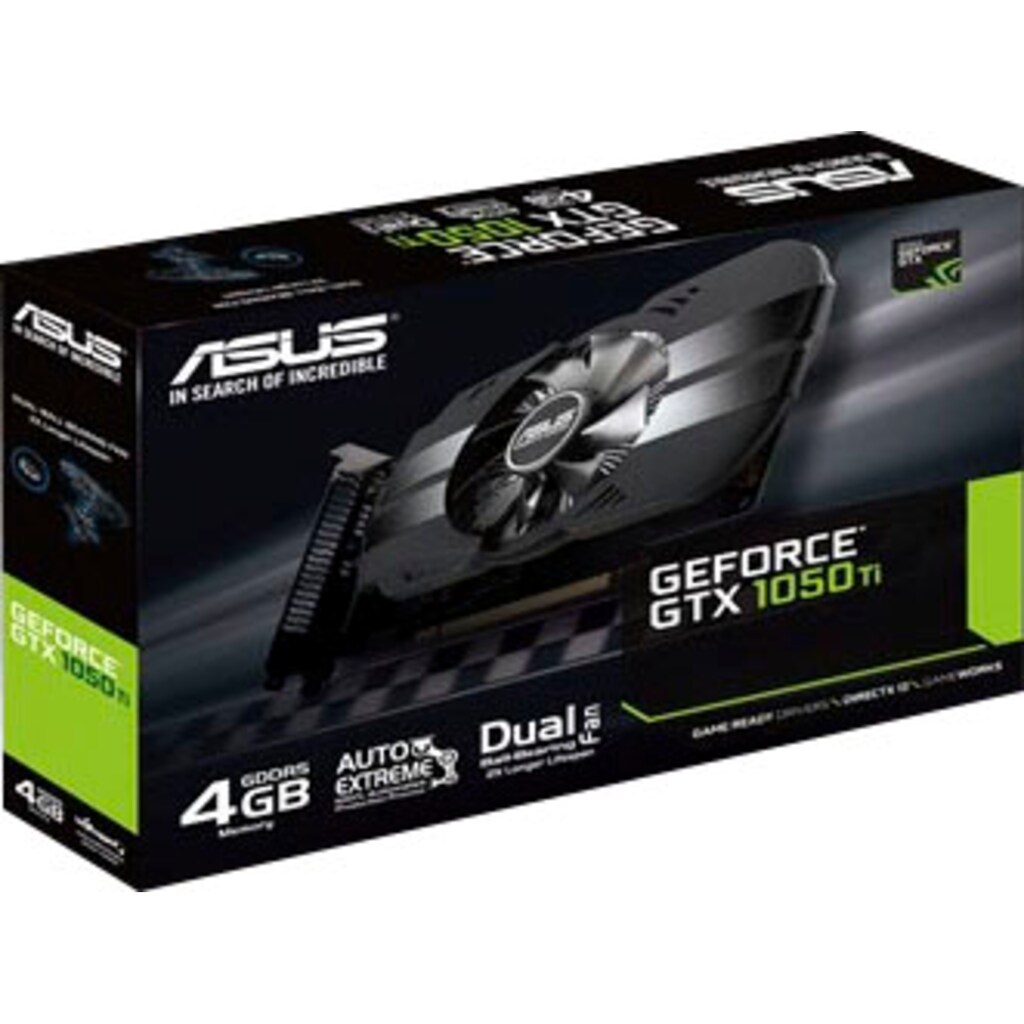 Asus Grafikkarte »PH GTX 1050TI 4G GeForce GTX 1050 Ti«, 4 GB, GDDR5