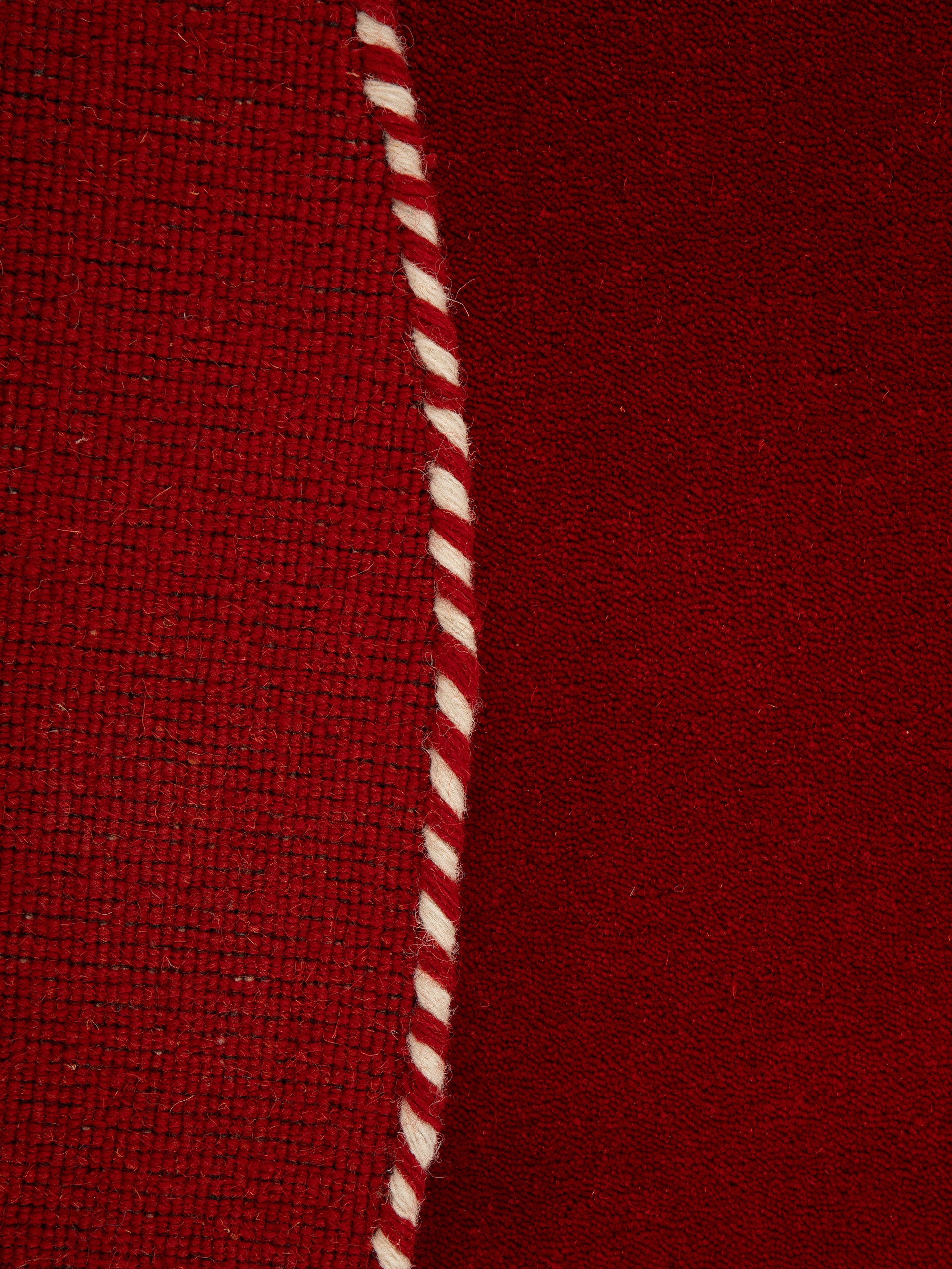 carpetfine Wollteppich »Gabbeh Lola Uni«, rund, 14 mm Höhe, mit natürlichem Pflanzenmaterial von Hand gewebt, auch als Läufer