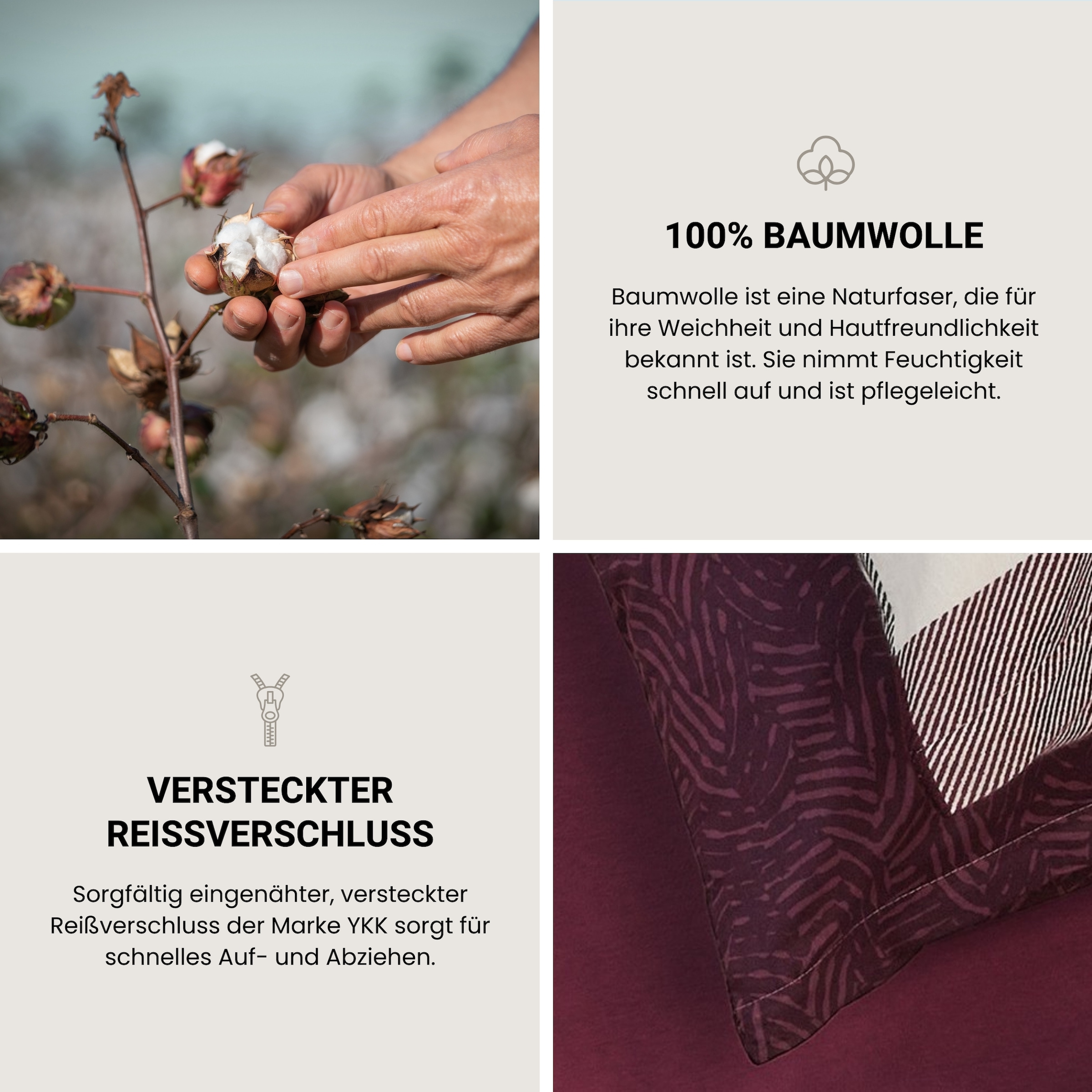 Schiesser Bettwäsche »Alice aus weichem Baumwollflanell mit schlichtem Karo«, Made in Green