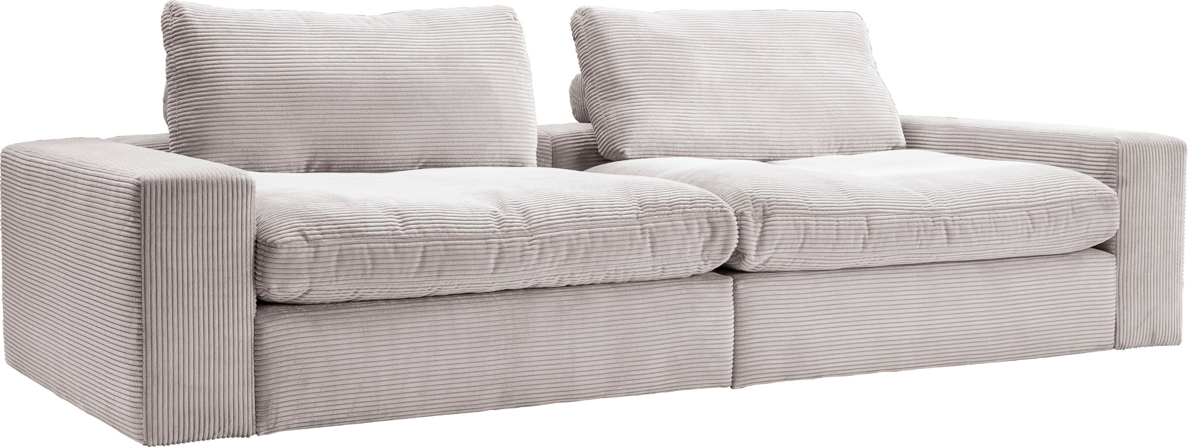 alina Big-Sofa »Sandy«, 296 cm breit und 98 cm tief, in modernem Cordstoff
