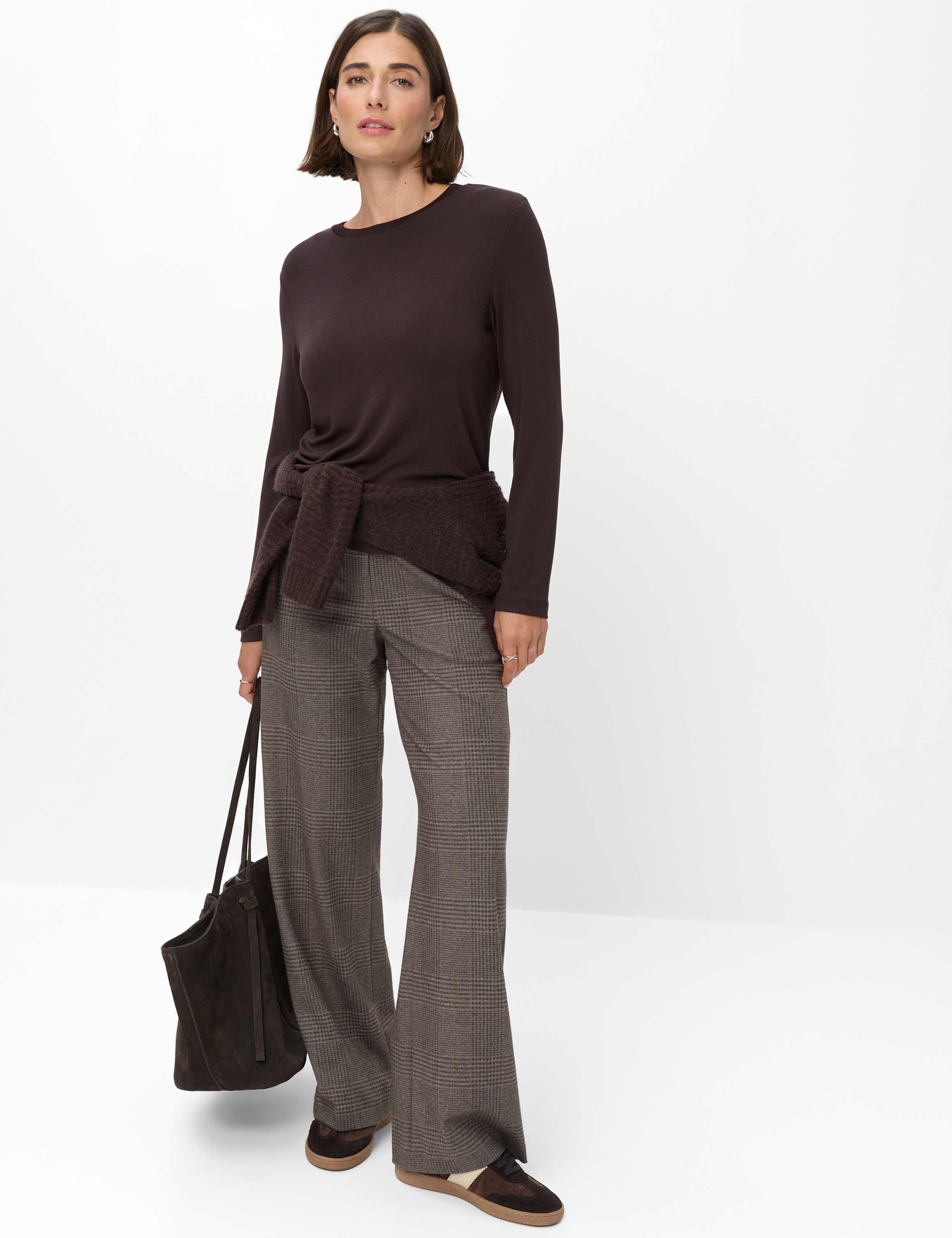 Brax Kurzarmshirt »Style CARINA L« Jersey: Langarmshirt im Viskosemix