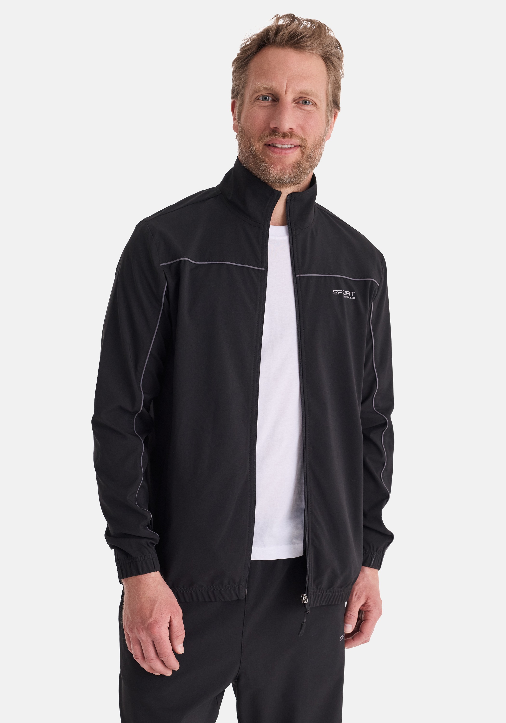 Stooker Men Sweatjacke »SIDNEY Sweatjacke Sportjacke« Sportjacke Stehkragen Regular Fit für Herren