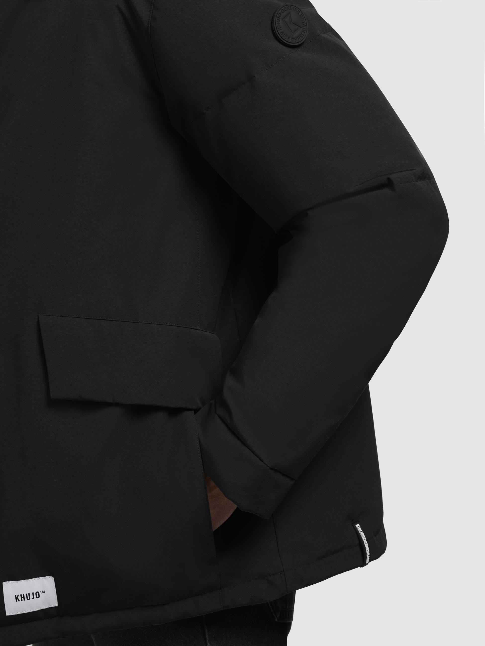 khujo Winterjacke »Gero-YM«, mit Kapuze, Warme Herren Outdoorjacke mit Kapuze