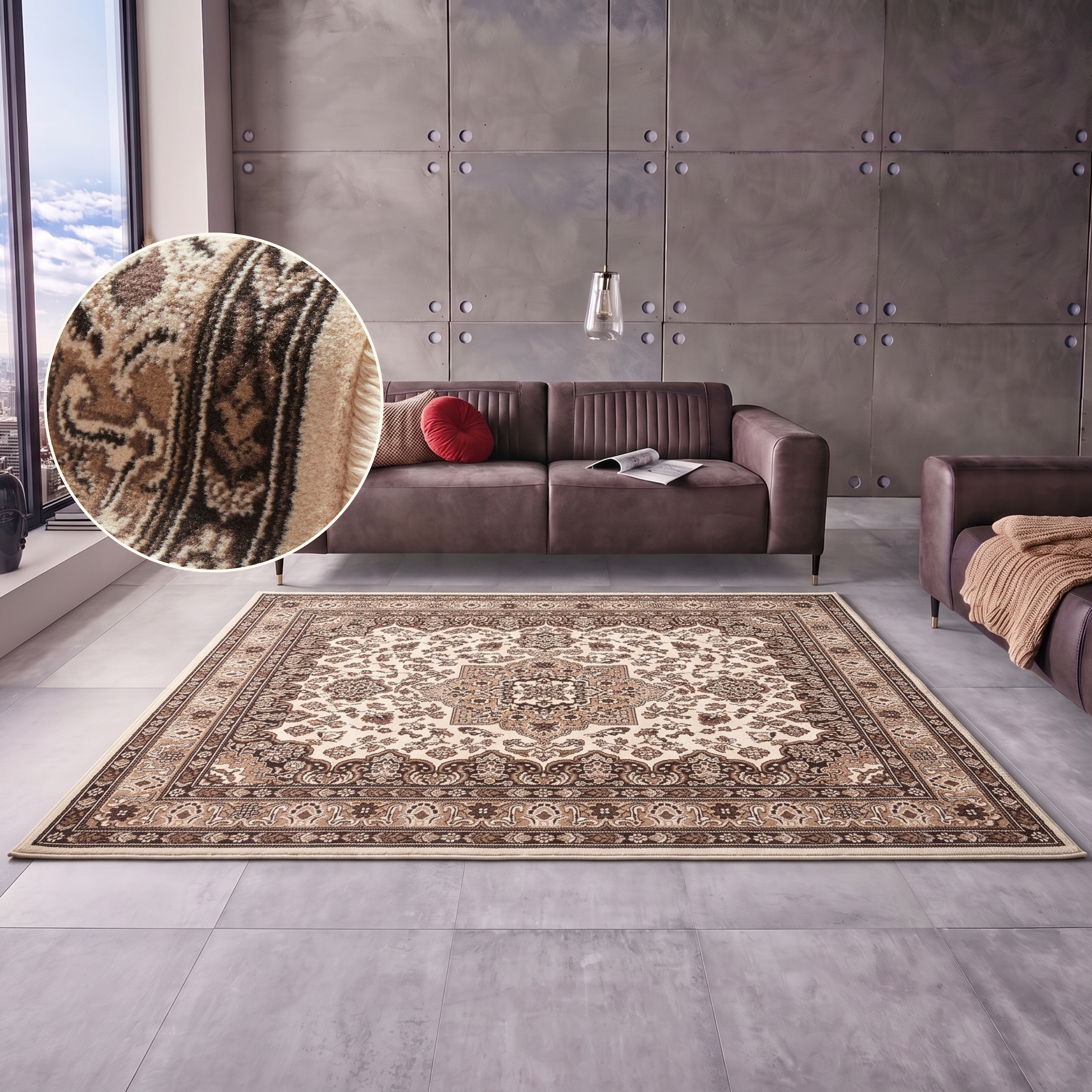 Hanse Home Parun Tabriz Runner Beige 80x150cm 4