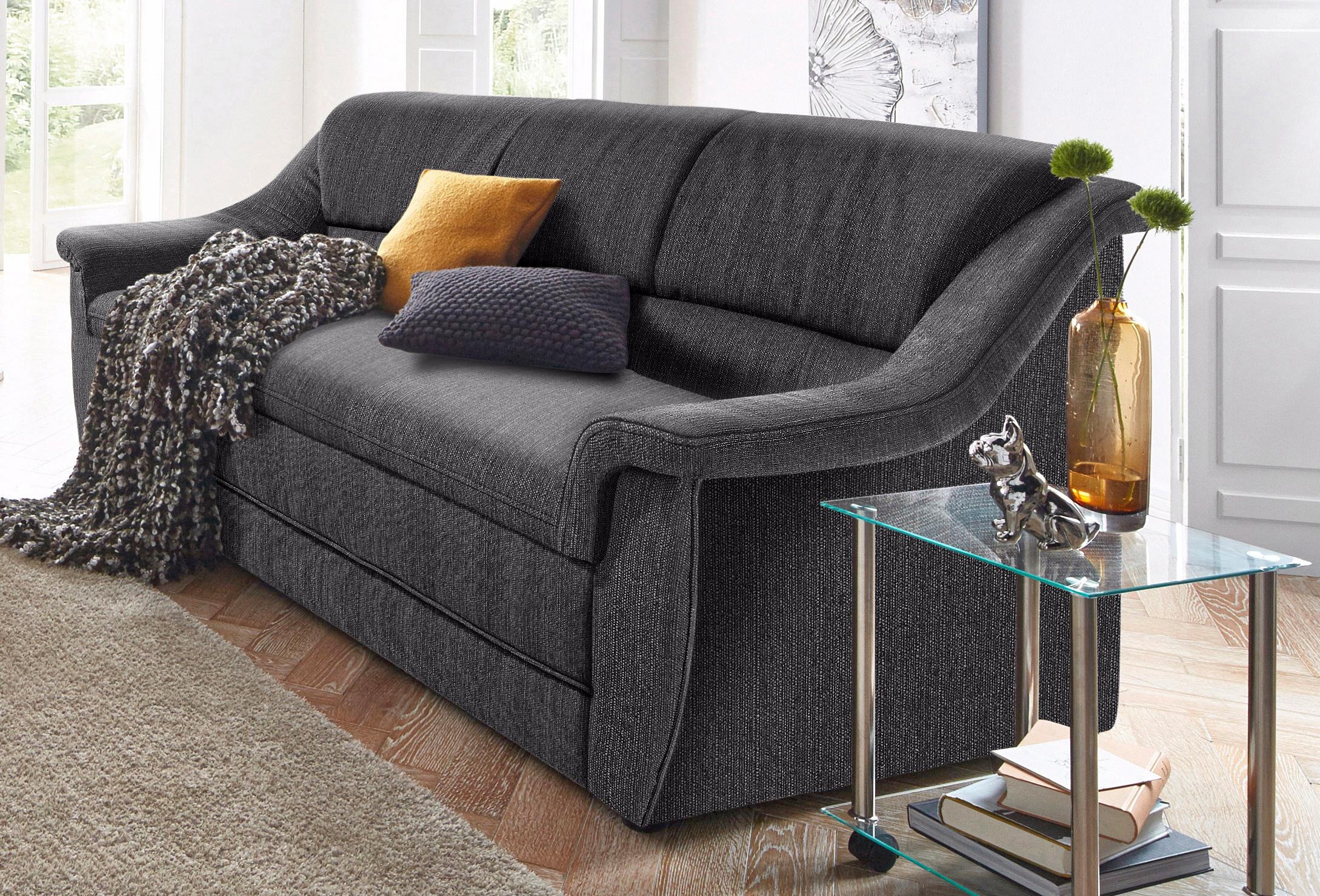 DOMO collection 3-Sitzer "Lale formschönes & komfortables Sofa, zeitlos & elegant, Breite 198cm" optimal für kleinere Räume