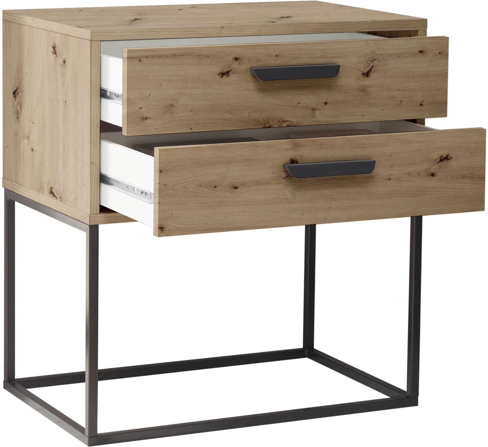 Schlafkontor Nachtkommode »Suna Kommode, Nachttisch, Nachtschrank«, auf Metallgestell