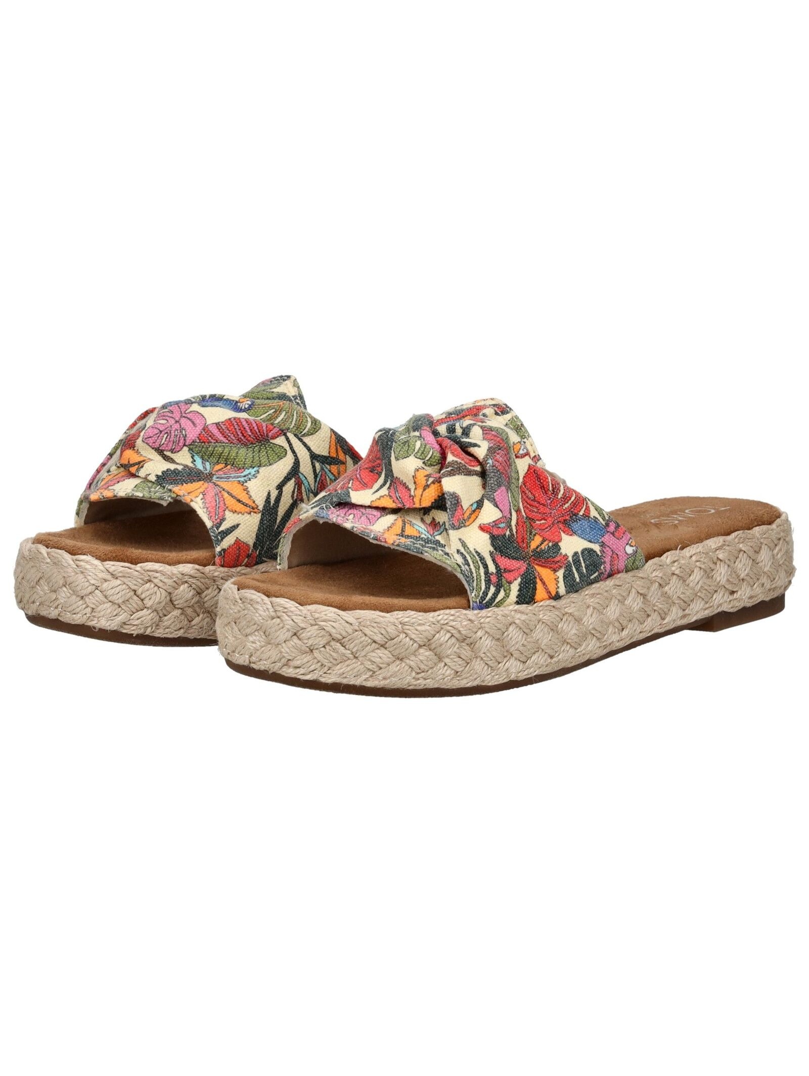 Pantolette TOMS "TOMS Pantoletten Textil", Damen, Gr. 40, bunt (mehrfarbig), Textil, Schuhe Pantolette 3