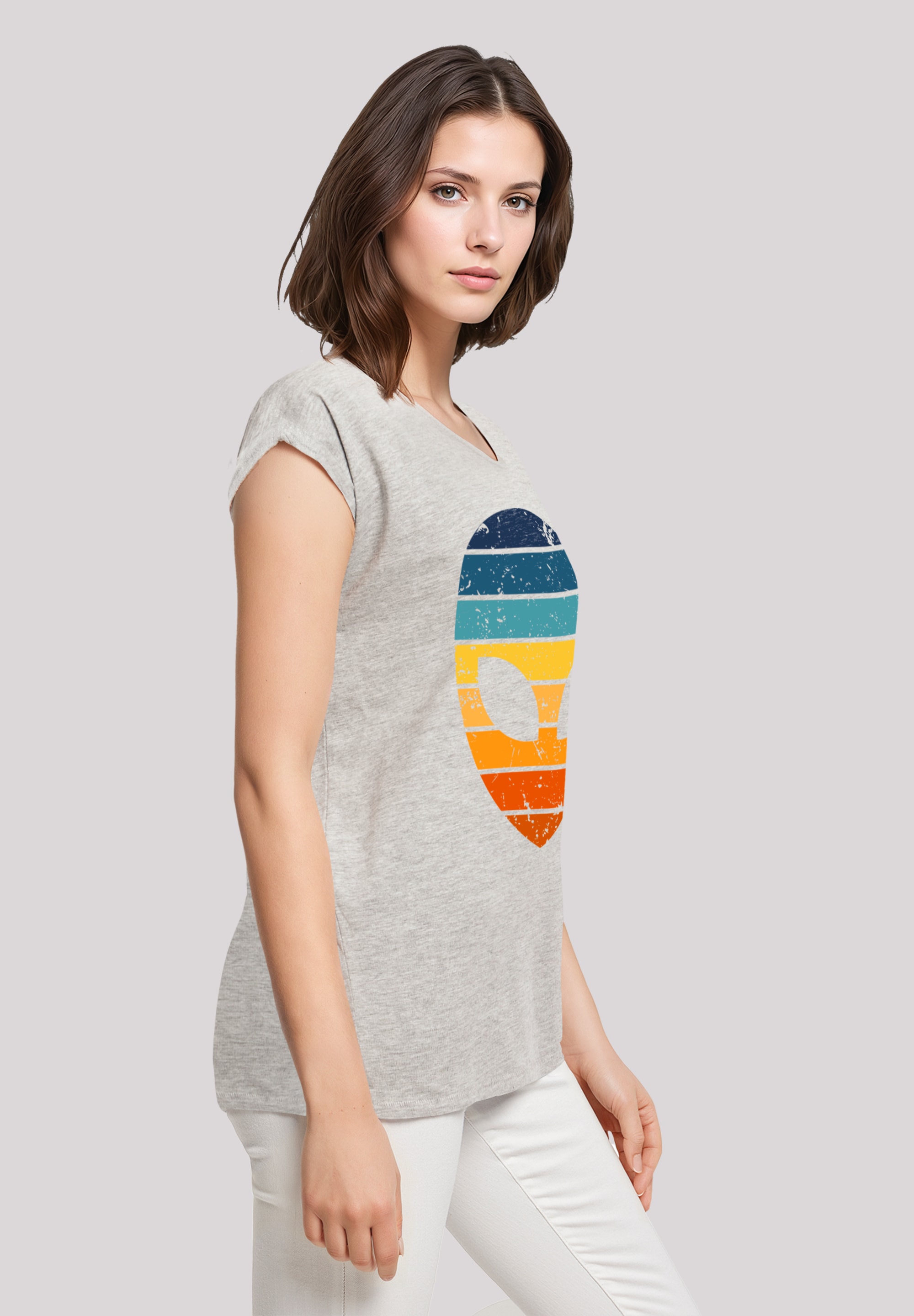 F4NT4STIC T-Shirt »Alien Sonnenuntergang Retro« Premium Qualität