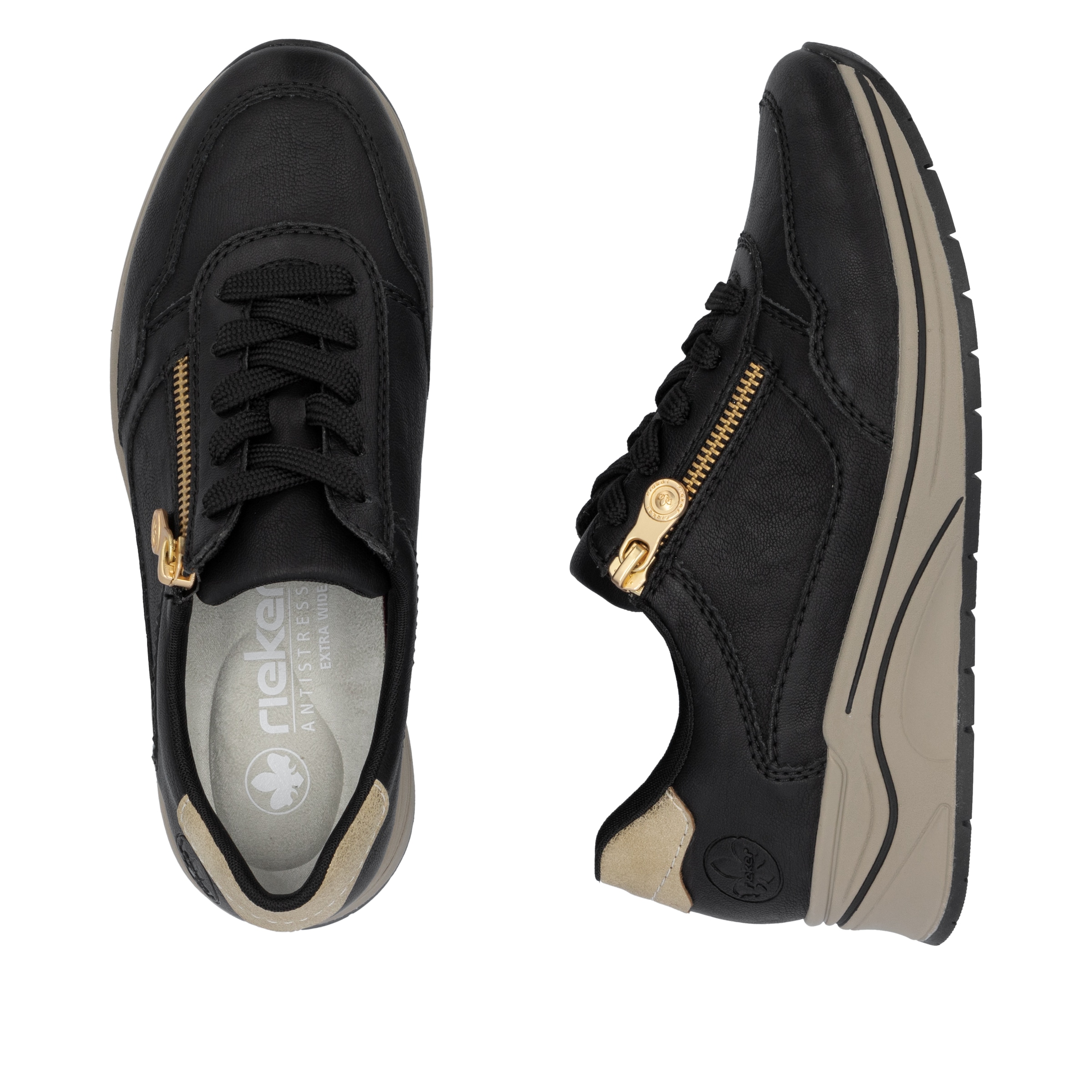 Rieker Keilsneaker, Halbschuh, Schnürschuh, Freizeitschuh mit Soft-Einlage