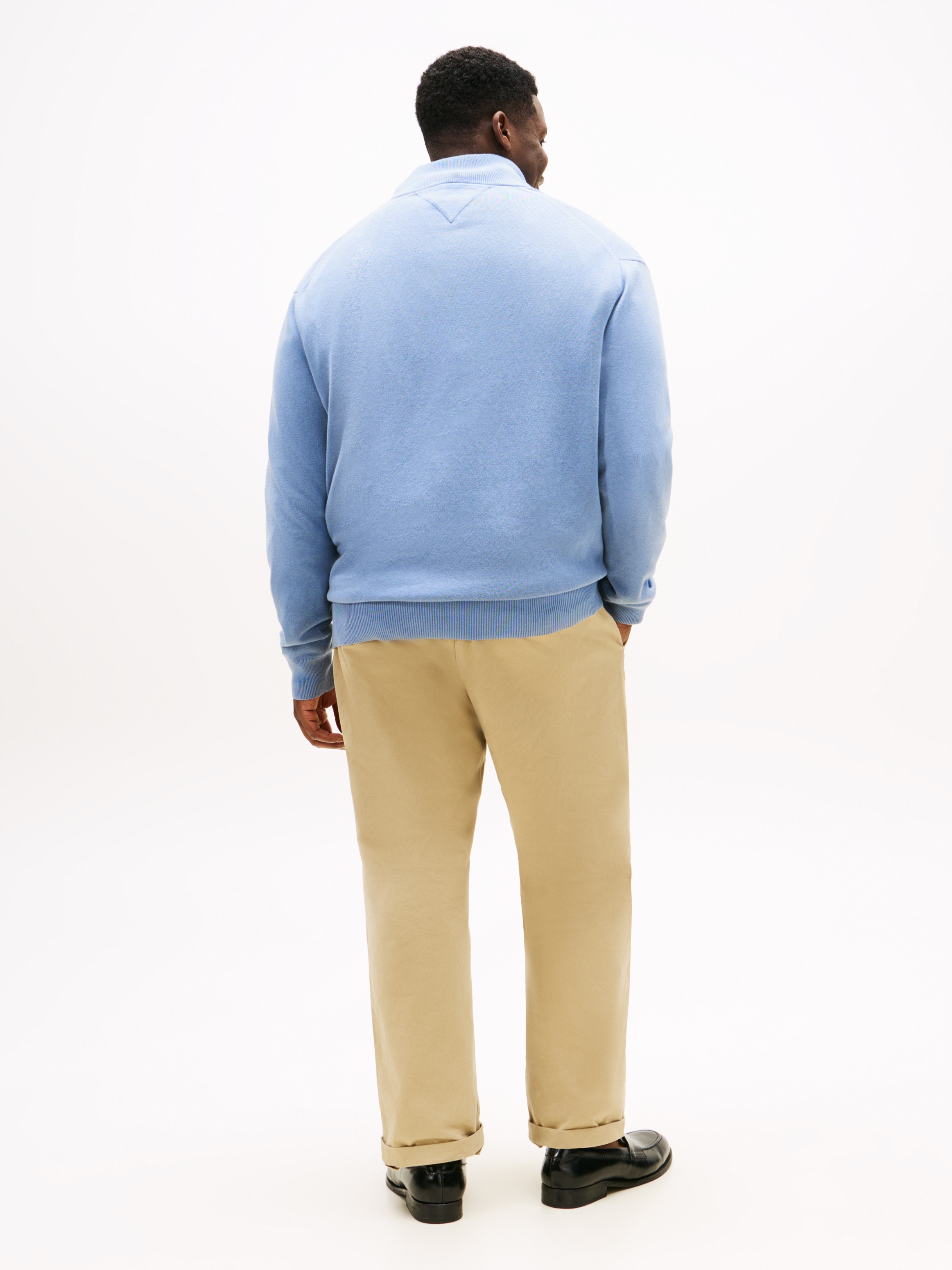 Tommy Hilfiger Big & Tall Troyer »BT-PIMA ORG CTN CASHMERE ZMOCK-B«, Große Größen
