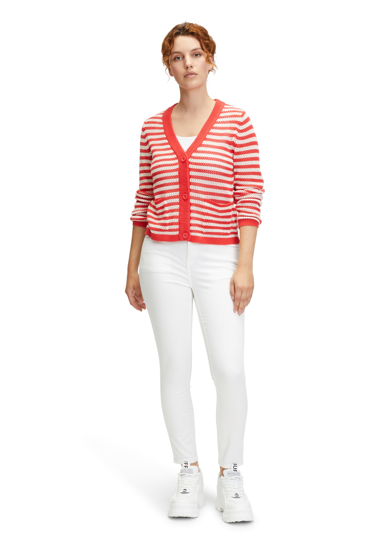 Cartoon Strickjacke »Cartoon Strick-Cardigan mit Knopfleiste«, Struktur