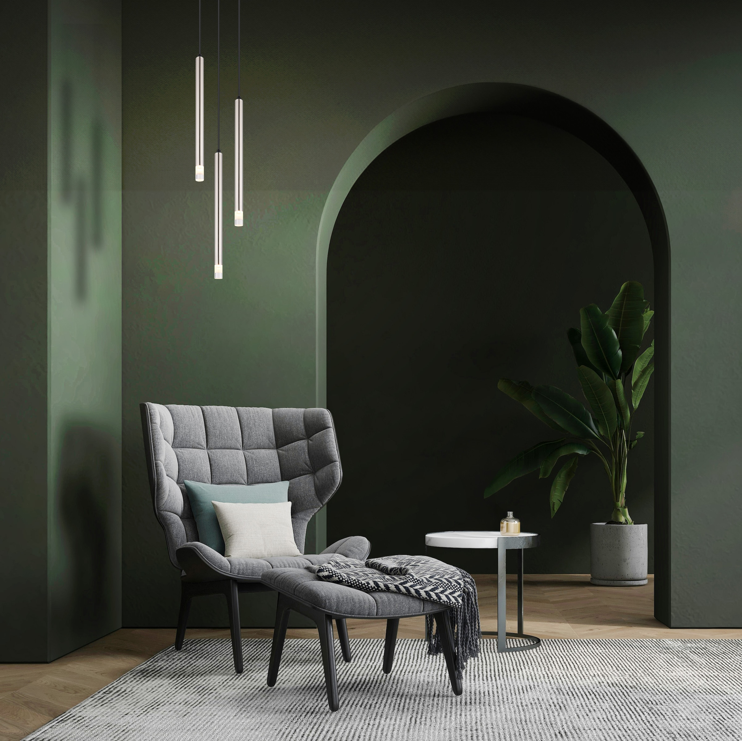 GLOBO LIGHTING Hängeleuchte »RYAN«, Leuchtmittel G9 | ohne Leuchtmittel, Hängelampe/Pendelleuchte/Esszimmer/Wohnzimmer/Esstisch