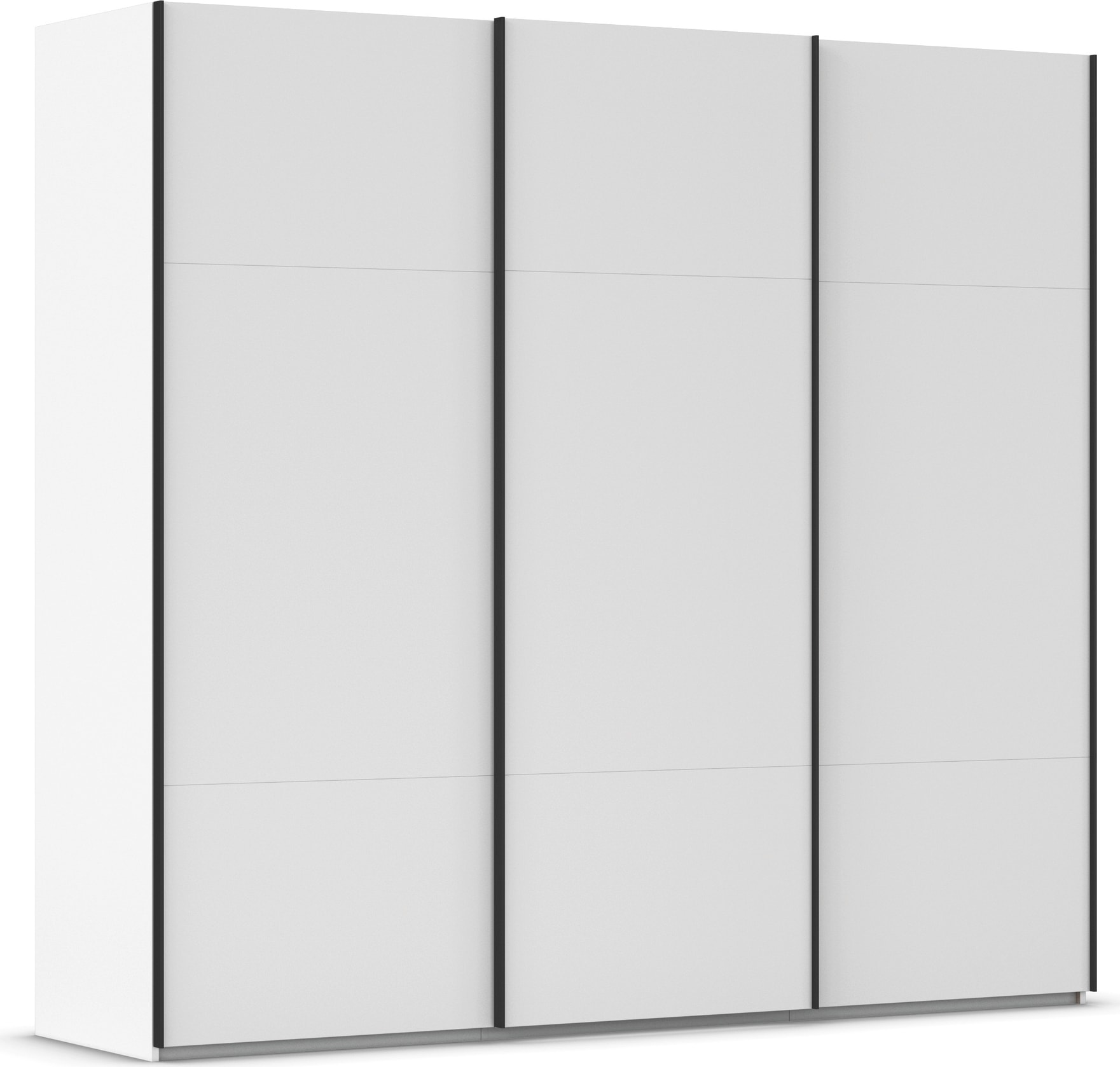 rauch Schwebetürenschrank "Kleiderschrank Schrank Garderobe Schlafzimmerschrank CONTIDO" 3 verschiedene Ausstattungen BASIC/CLASSIC/PREMIUM, aus hochwertigem Material in 6 Breiten 2 Griff-Farben MADE IN GERMANY