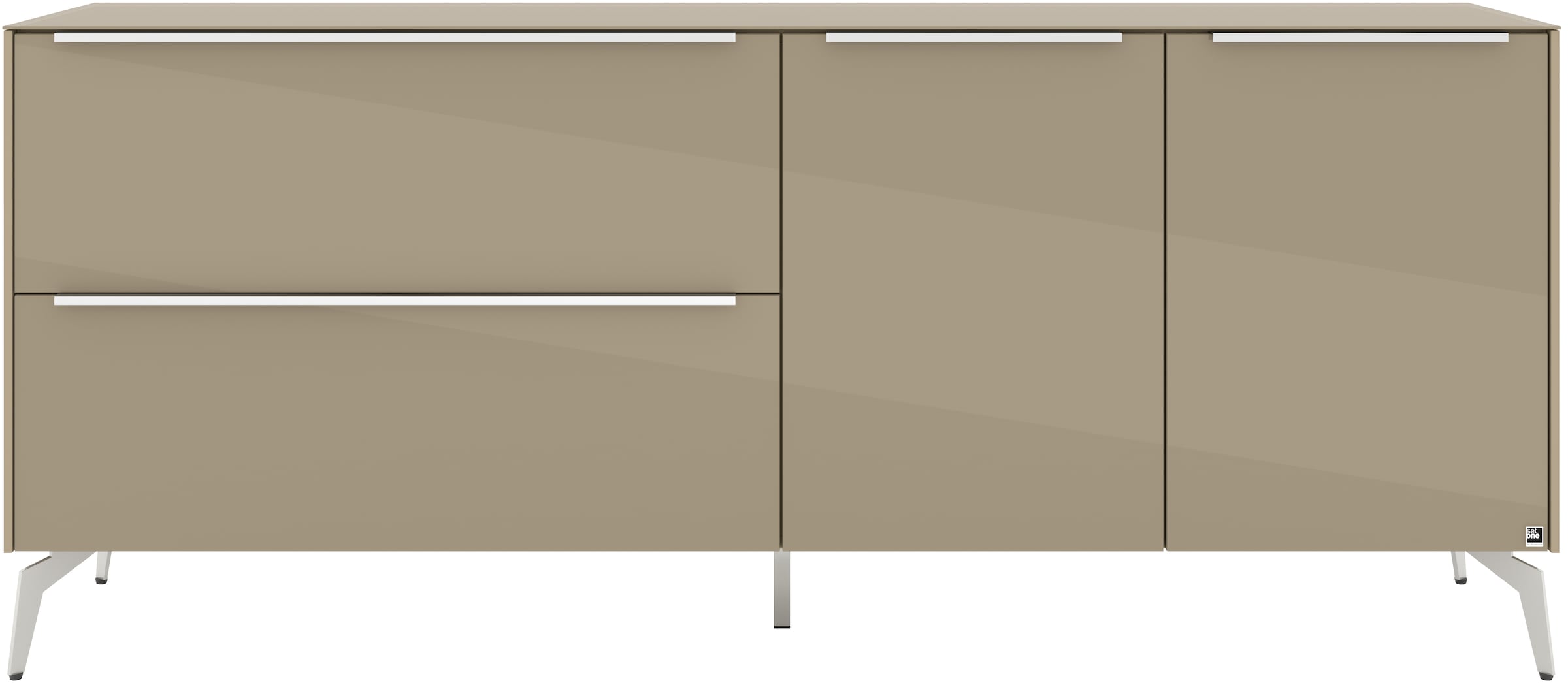 set one by Musterring Lowboard »Reno« 1 Stk. tlg. Mit Winkelfuß in diversen Farben, 78 cm Höhe & Farbauswahl