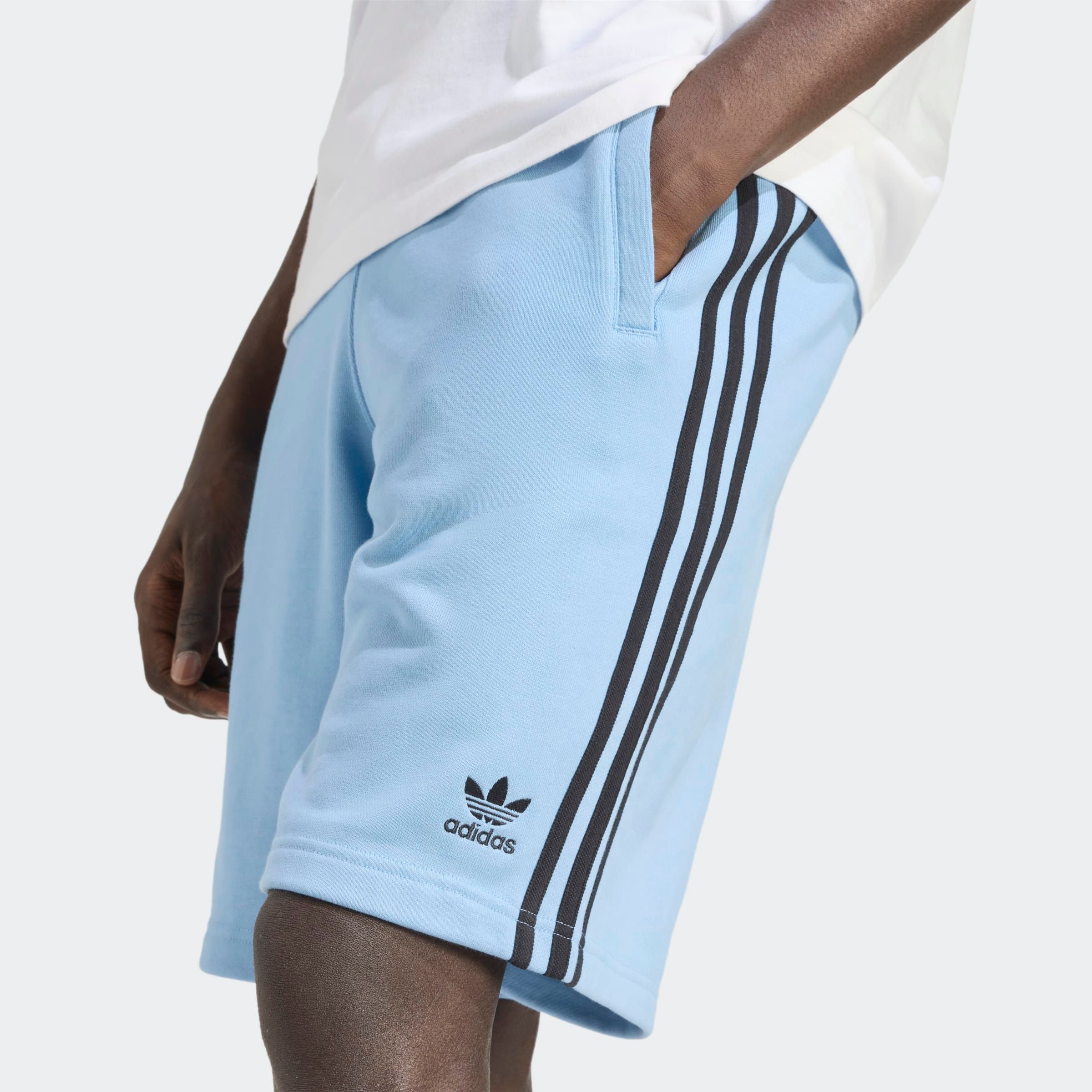 adidas Originals Shorts »3-STRIPE SHORT«, (1 tlg.), Drei Streifen Sweat Shorts aus weichem French-Terry Material