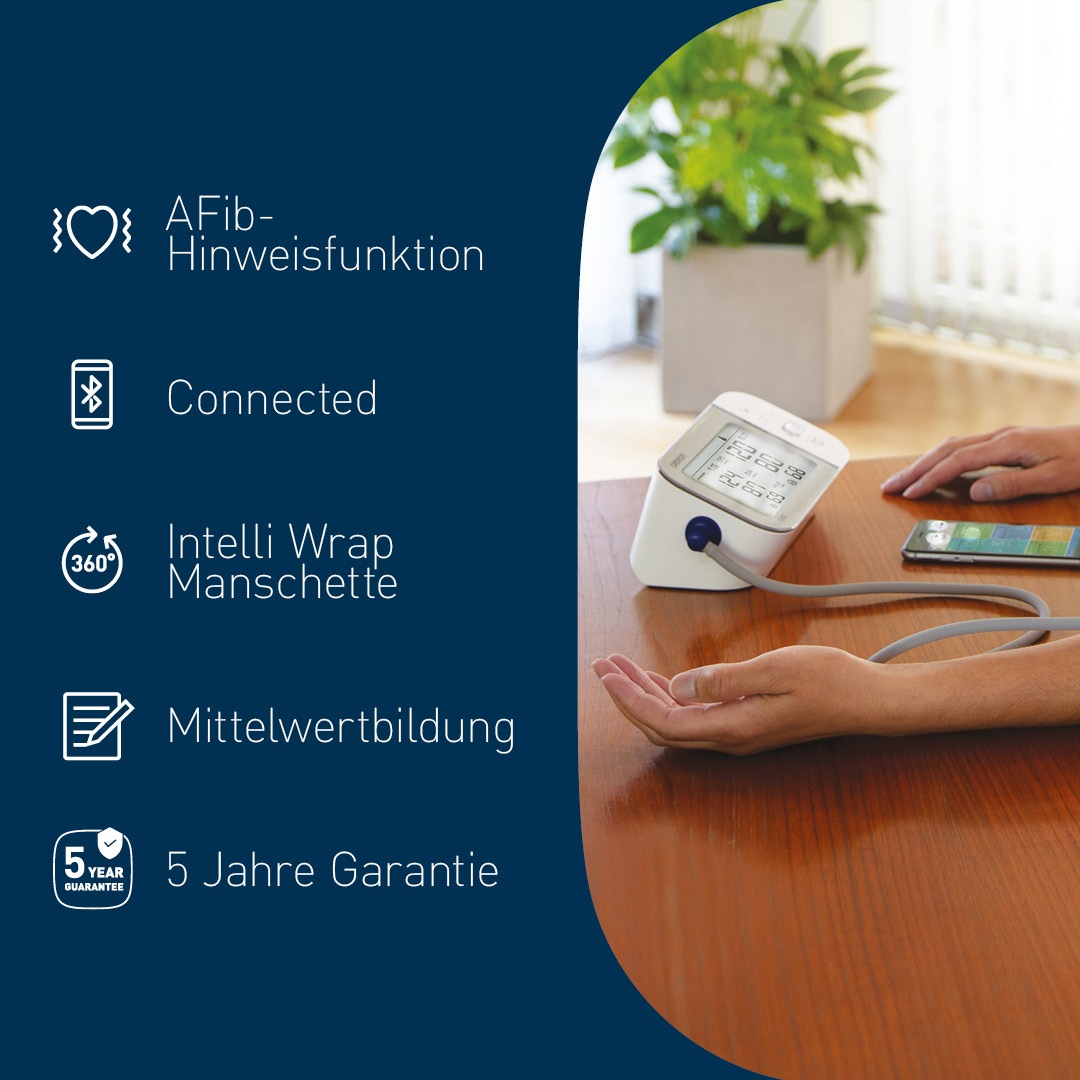 Omron Oberarm-Blutdruckmessgerät »X7 Smart«, mit kostenloser App